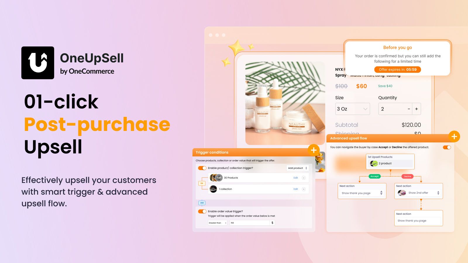 1-click post-purchase upsell