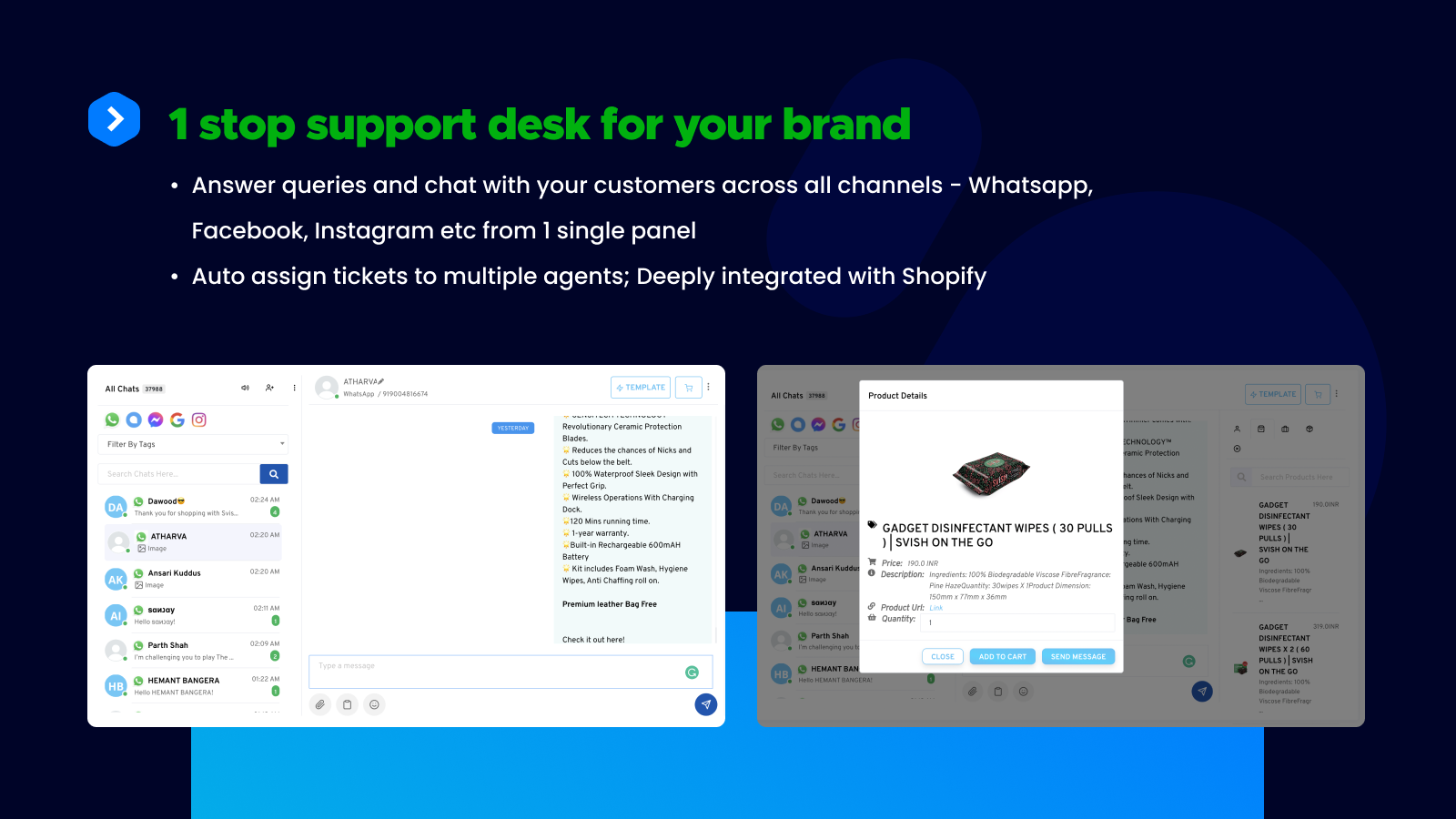 1 stop support desk for your brand