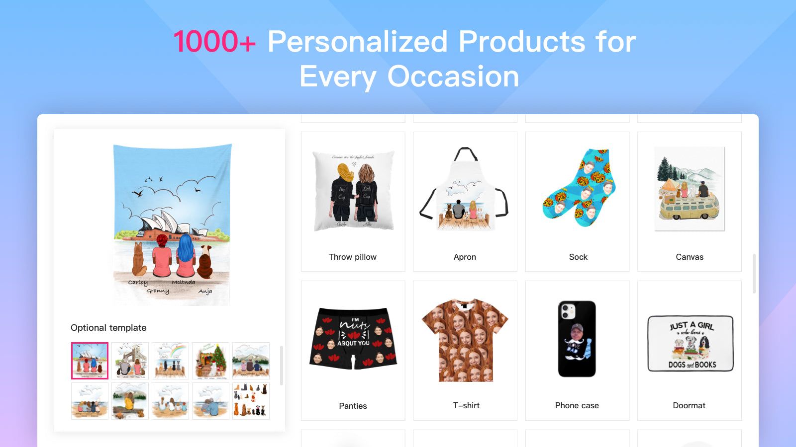 1000+ Personalized products for every Occasion