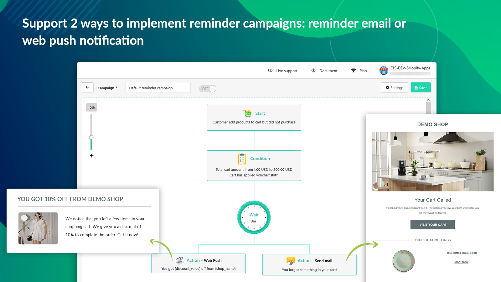 2 ways to implement reminder campaigns