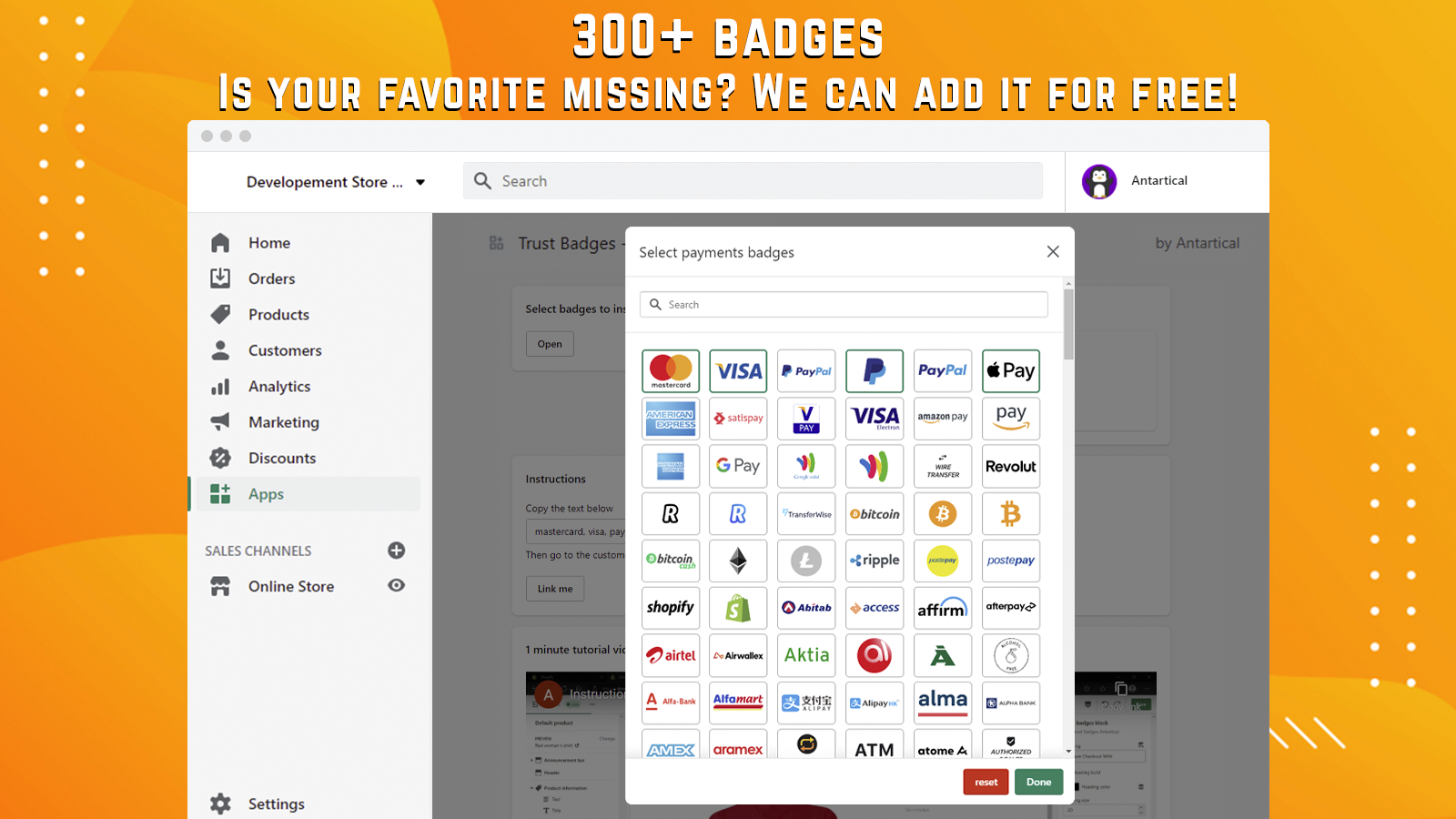 300+ badges. Is your favorite missing? We can add it for free!