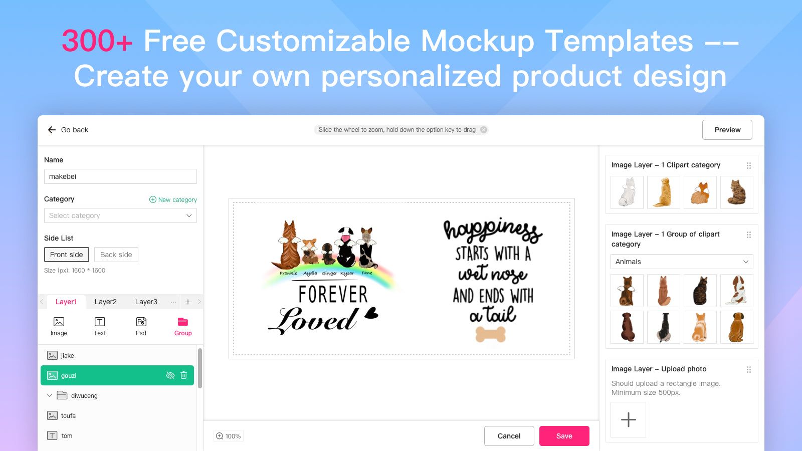 300+ Free customizable Mockup Templates