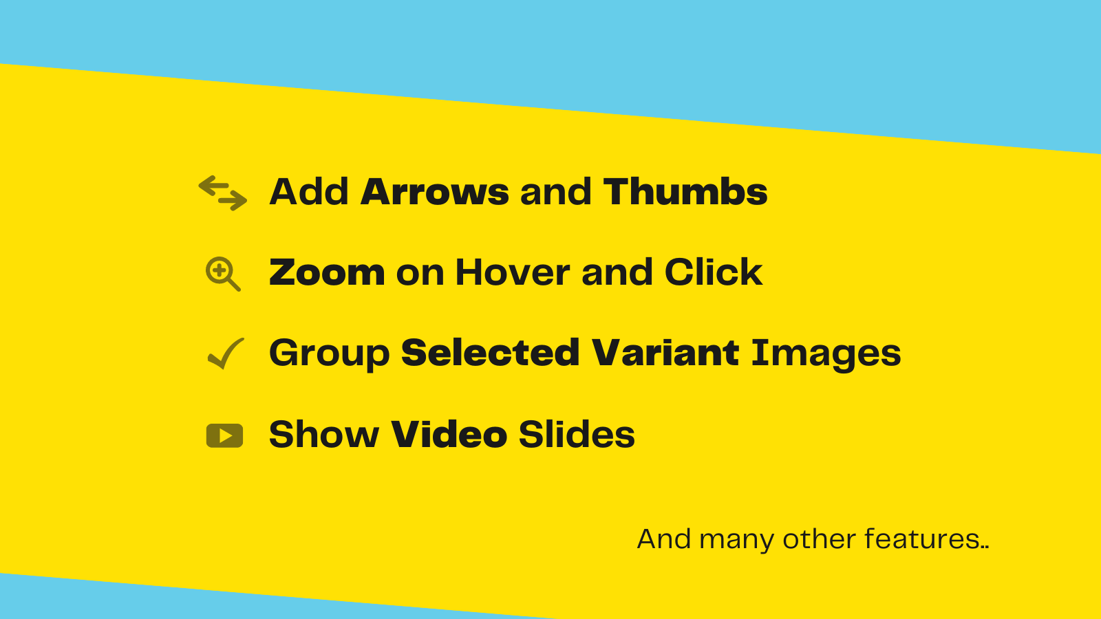 A Slider with Zoom, Video Slides and Variant Images Support
