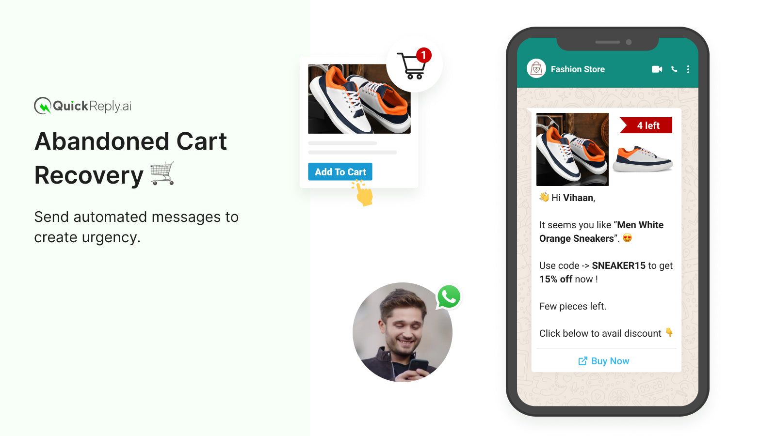 Abandoned Cart Recovery Sequence on WhatsApp