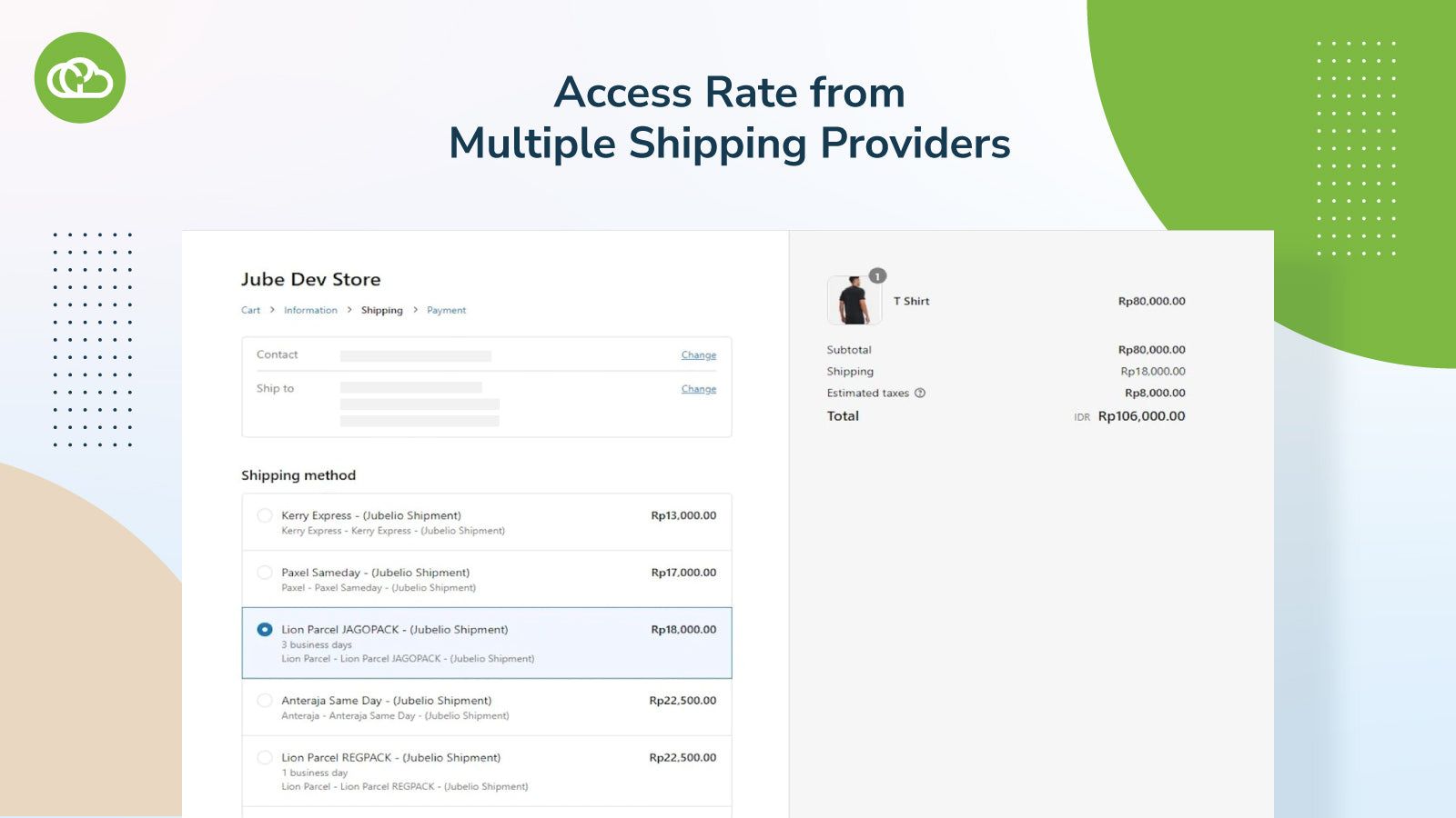 Access rates from multiple shipping providers