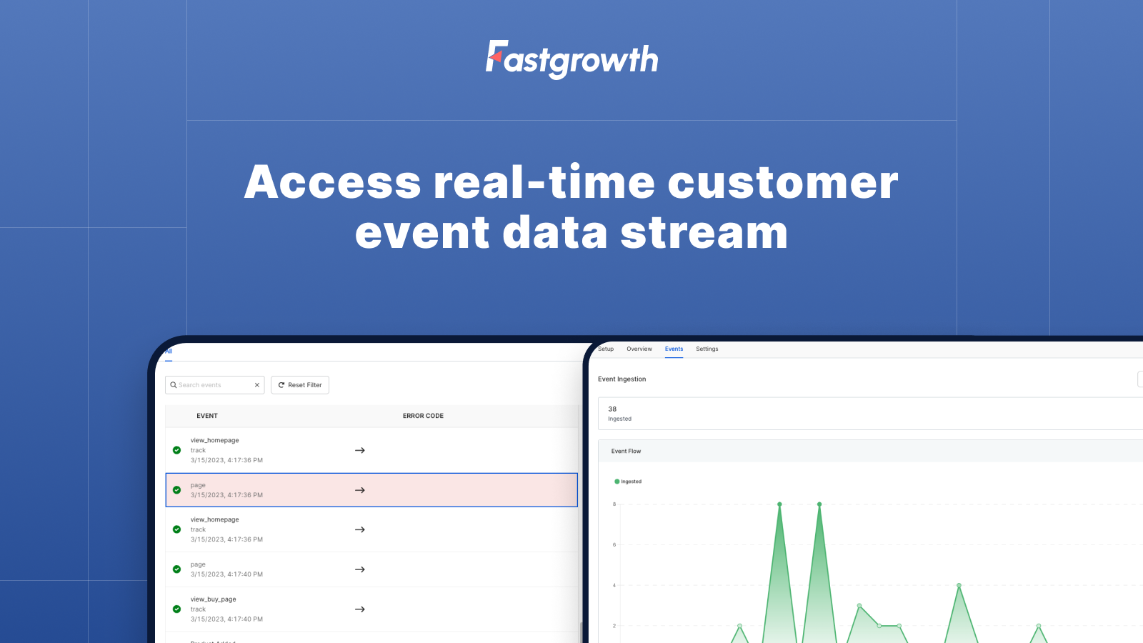Access real-time customer event data stream
