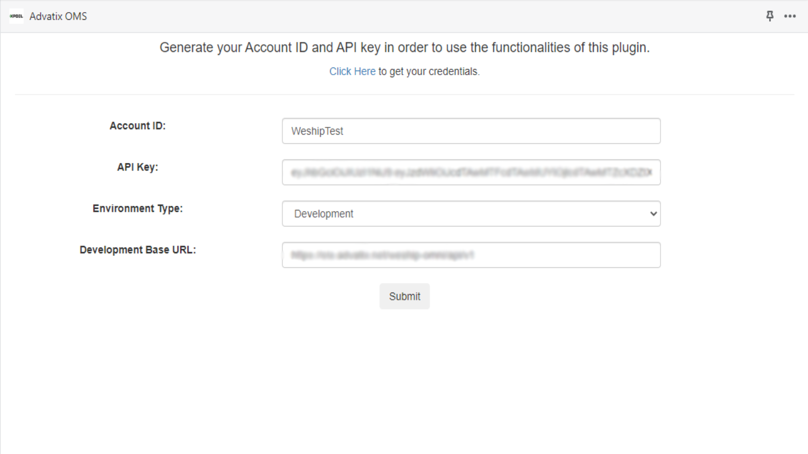 Account ID & API Key