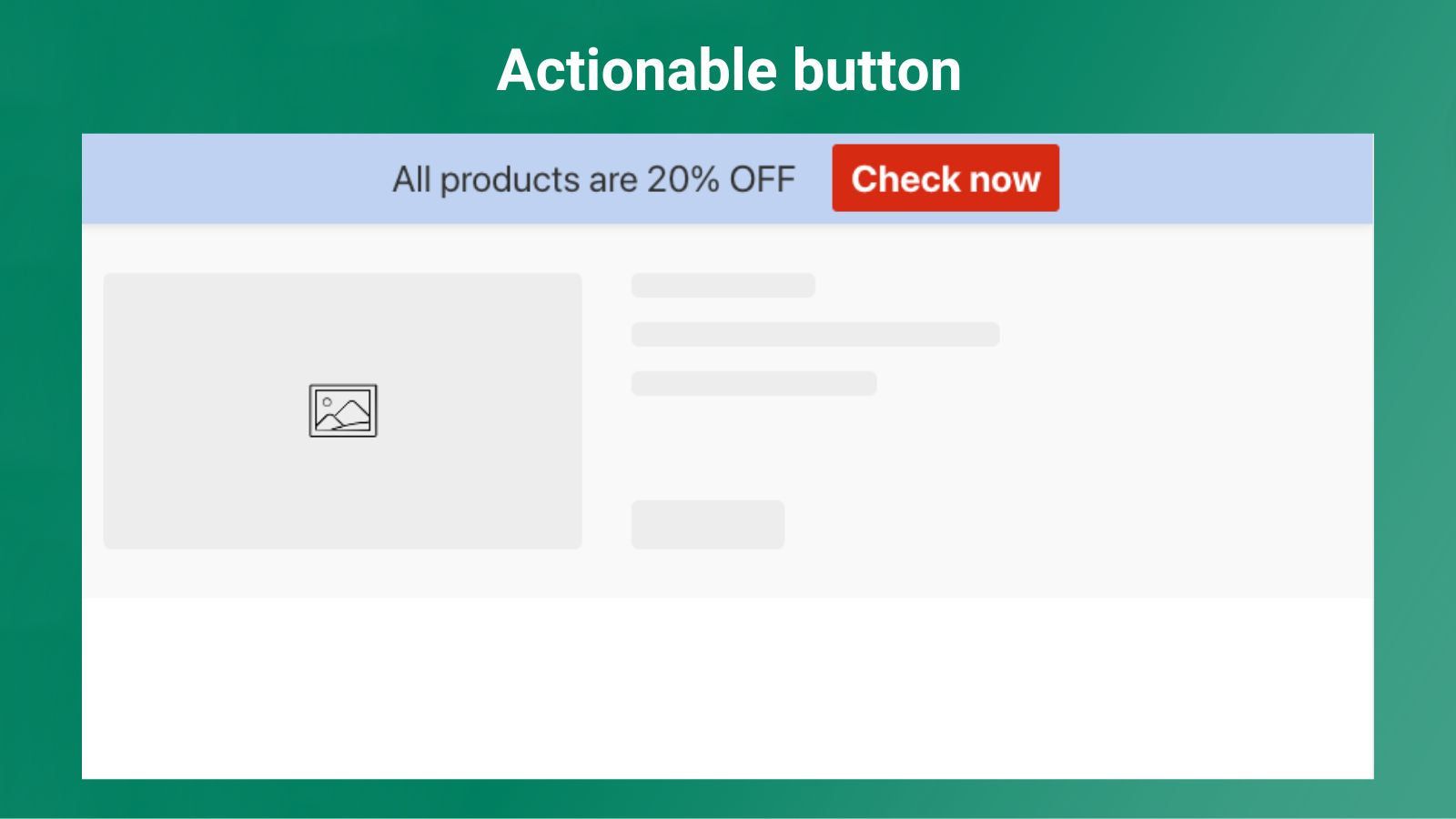 Actionable button