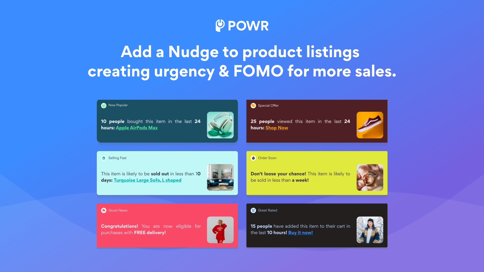 Add a nudge to product listings with real-time inventory counts