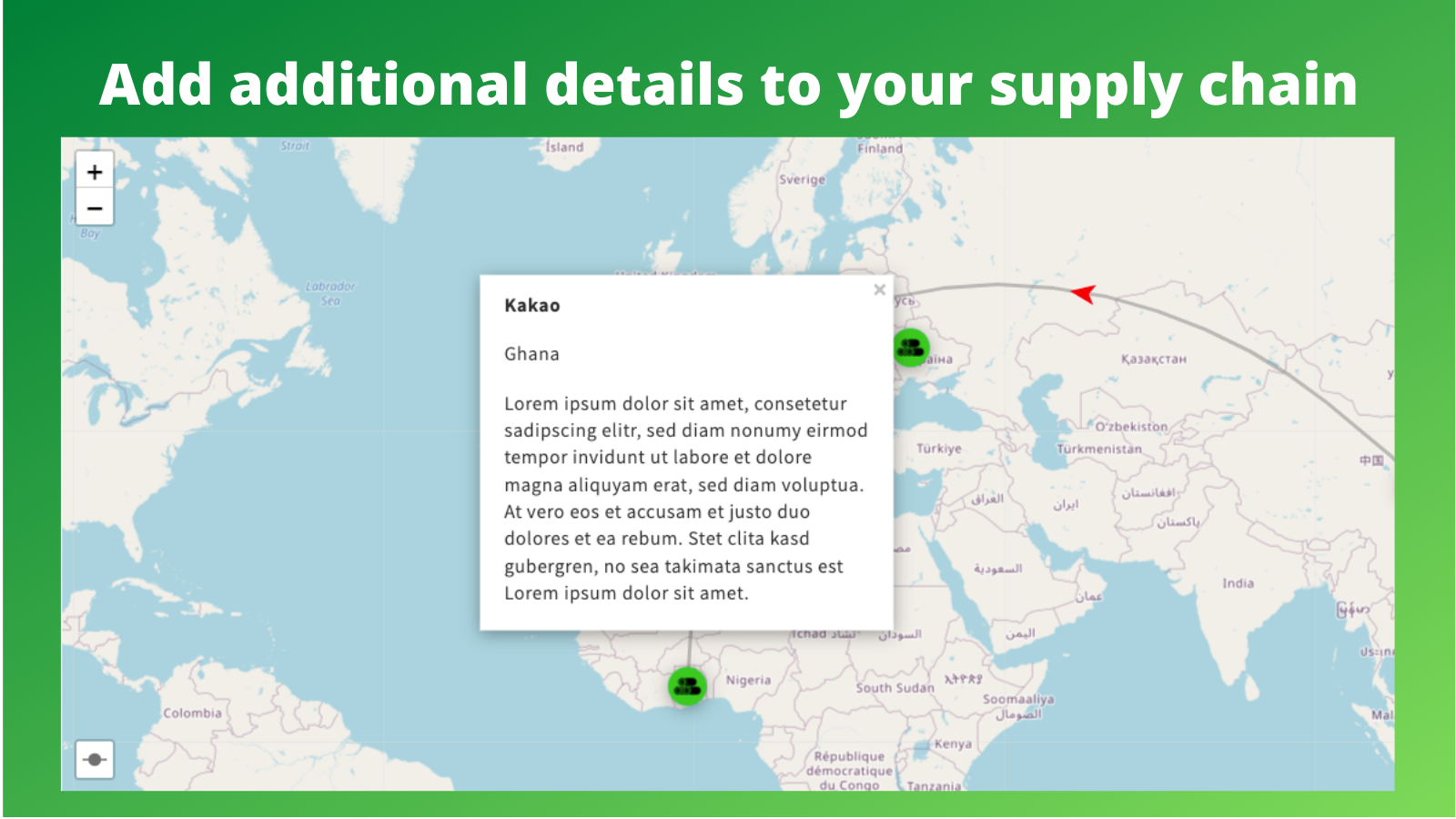 Add additional details to your supply chain