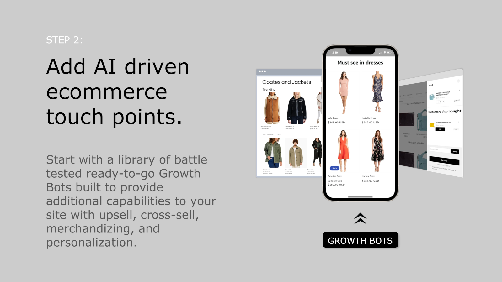Add AI driven ecommerce touch points.