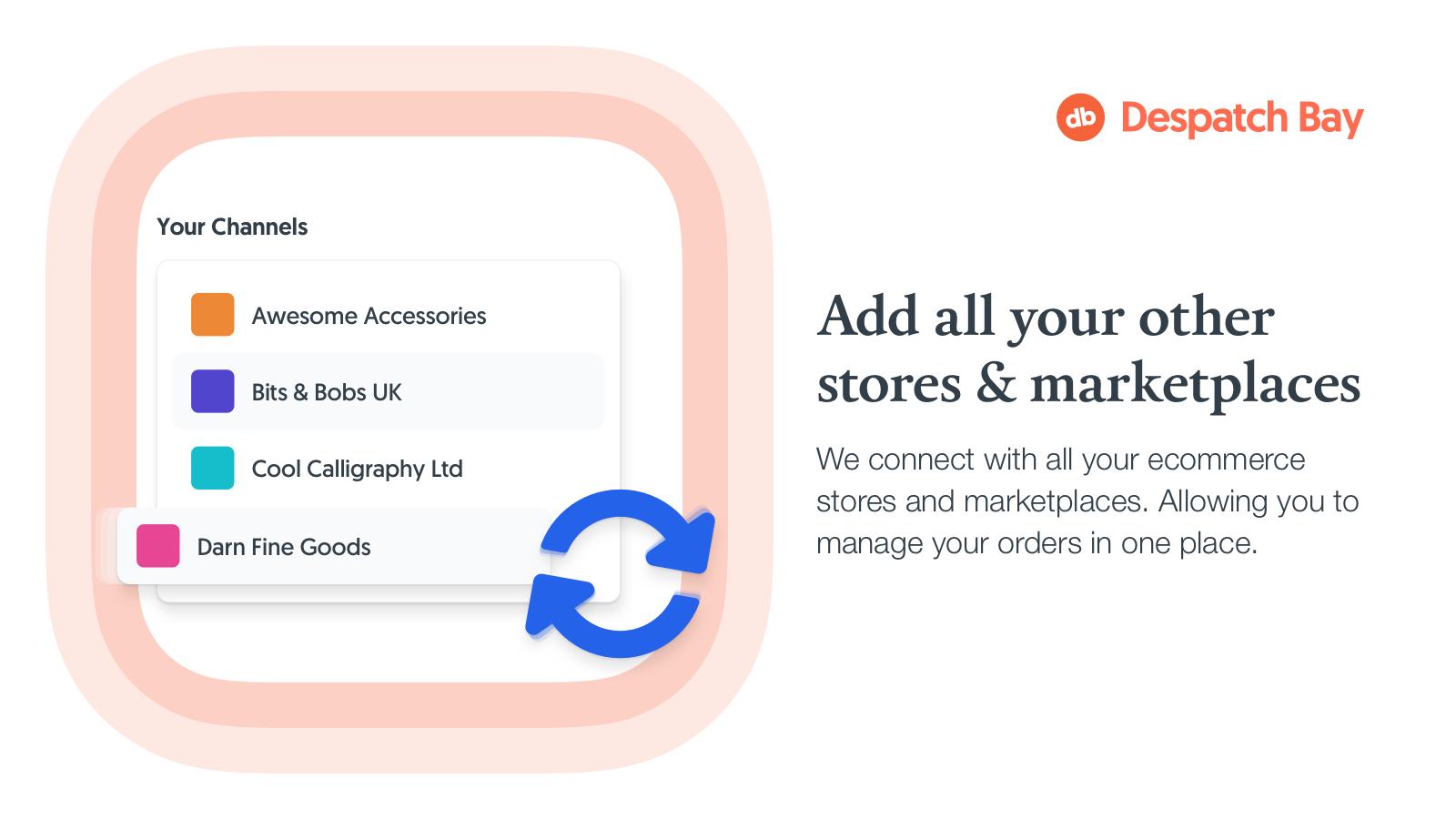 Add all your other stores & marketplaces