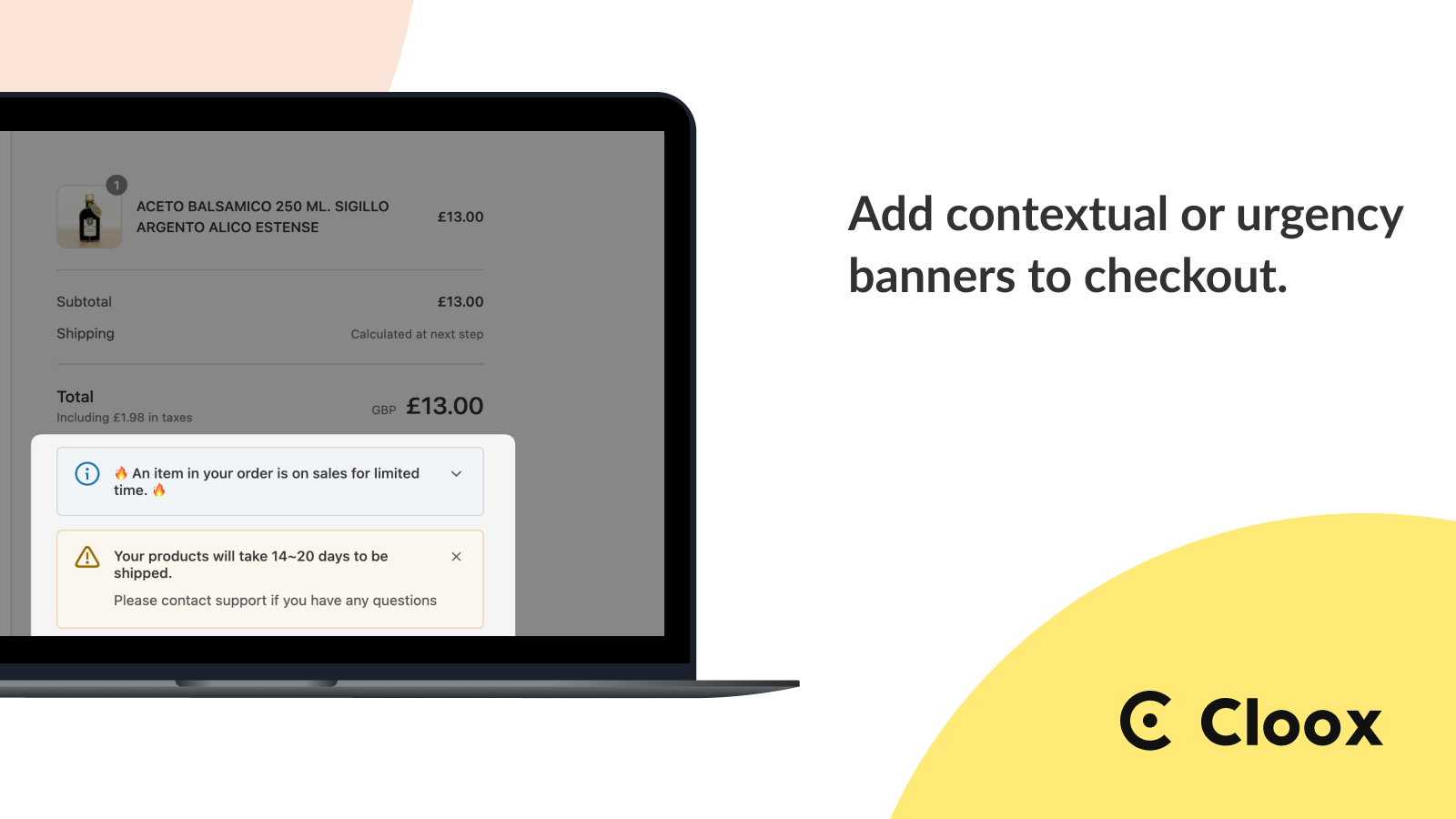 Add banners to your checkout