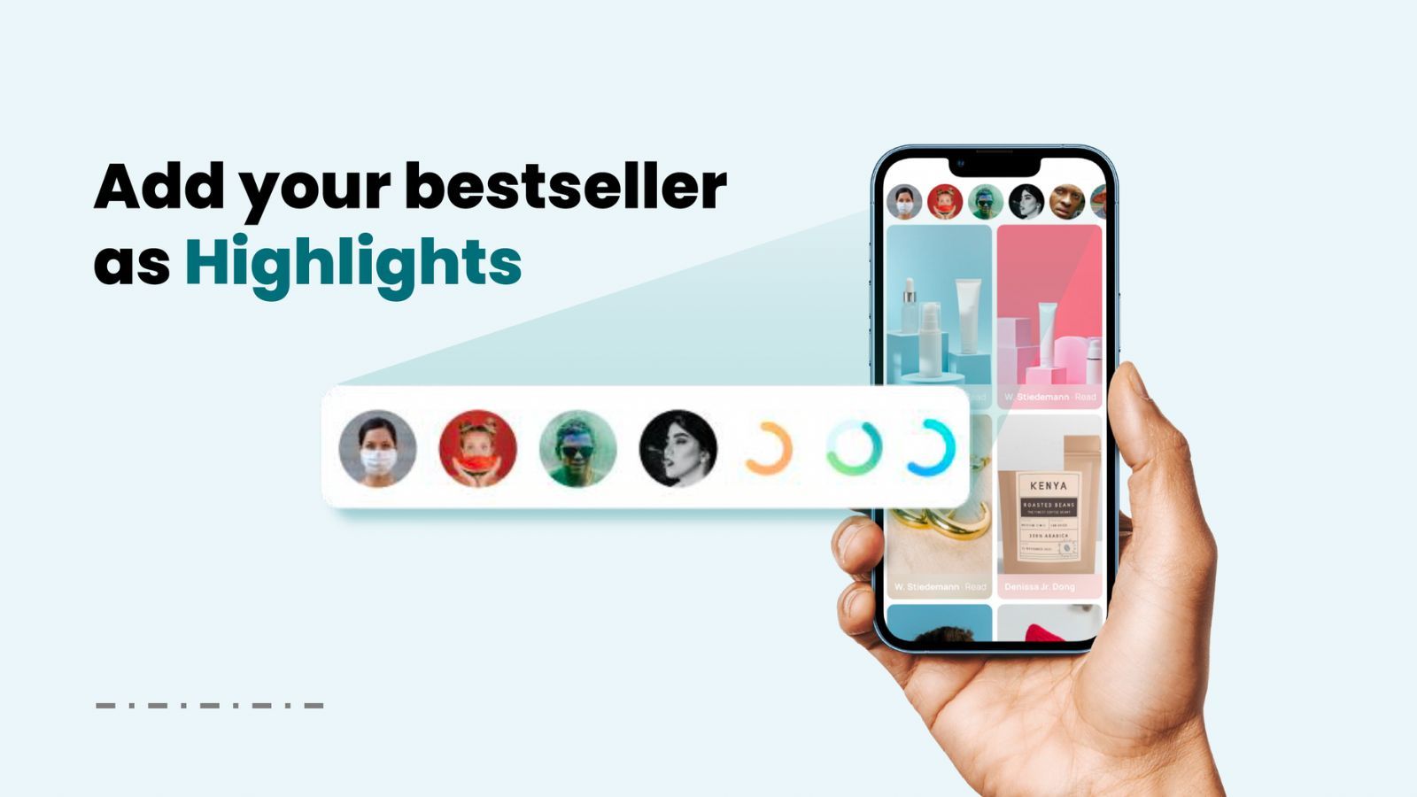 Add best sellers as highlights for easy navigation 