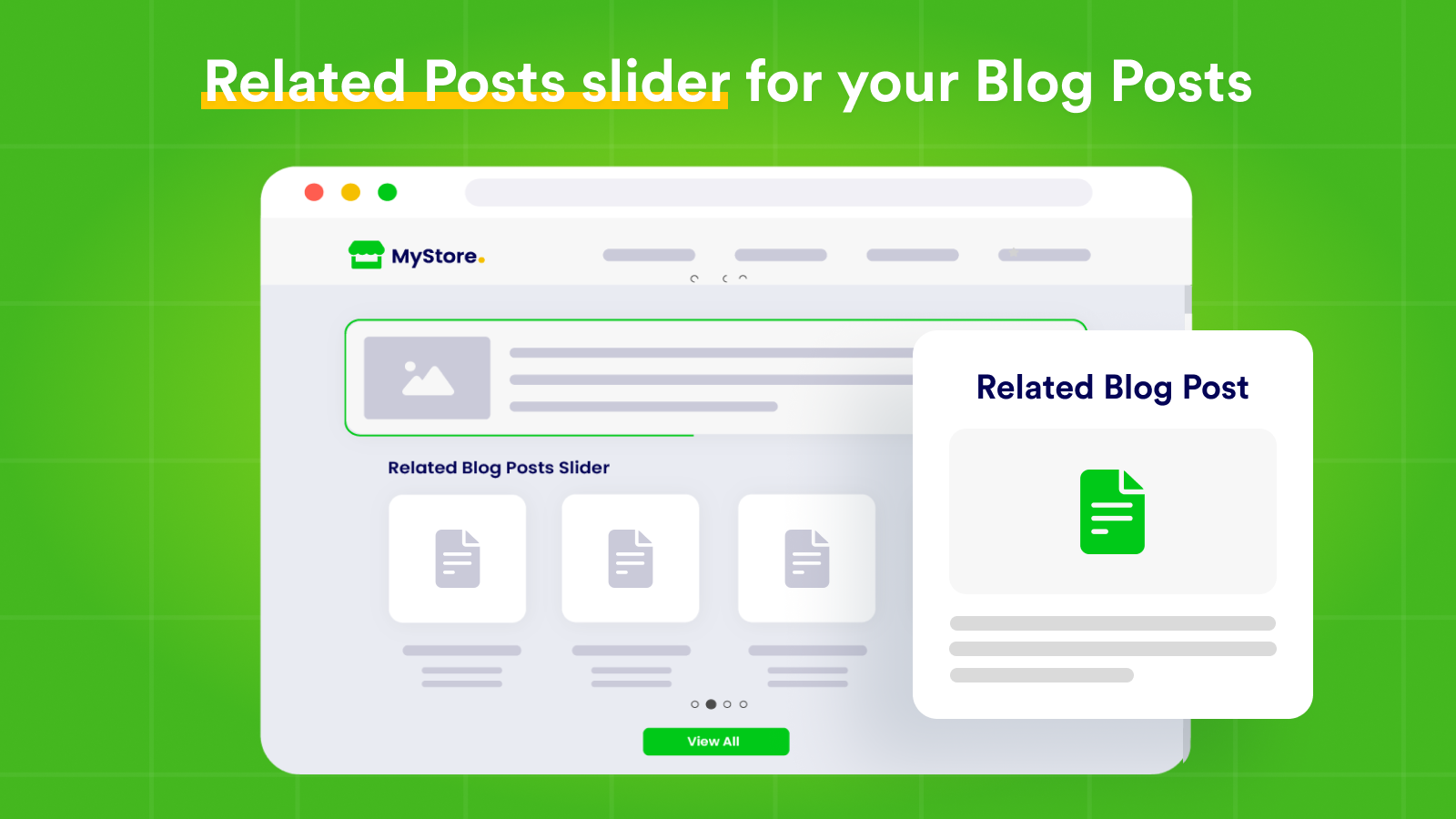 Add Blog posts relative to the current Blog post