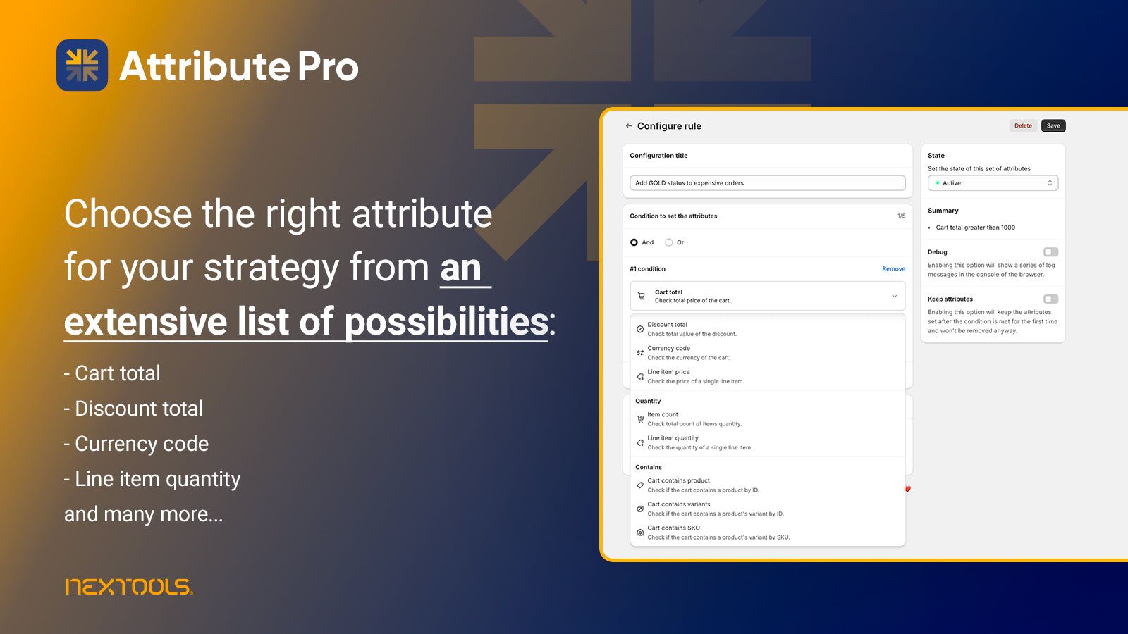 Add dynamic cart attributes & line properties