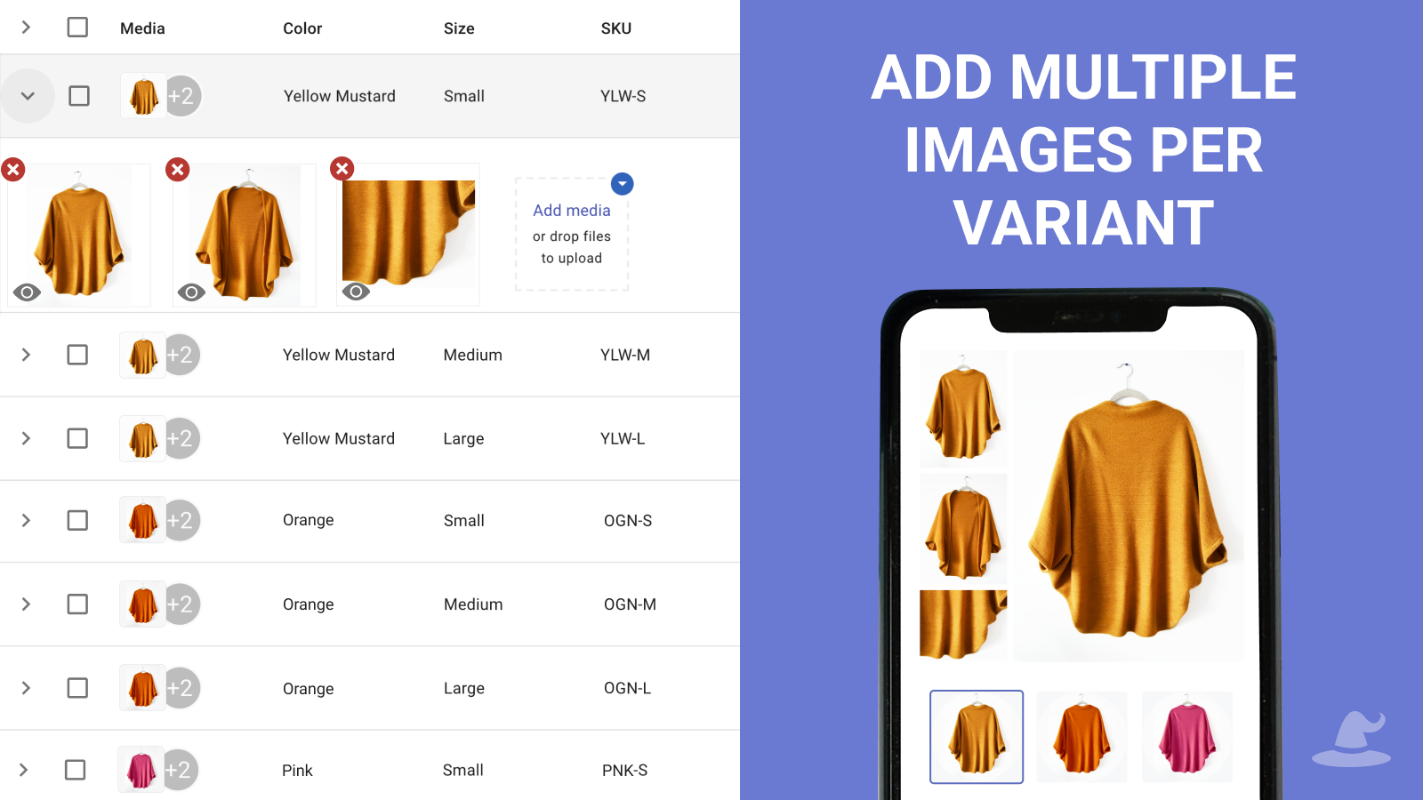 Add Multiple Images Per Variant