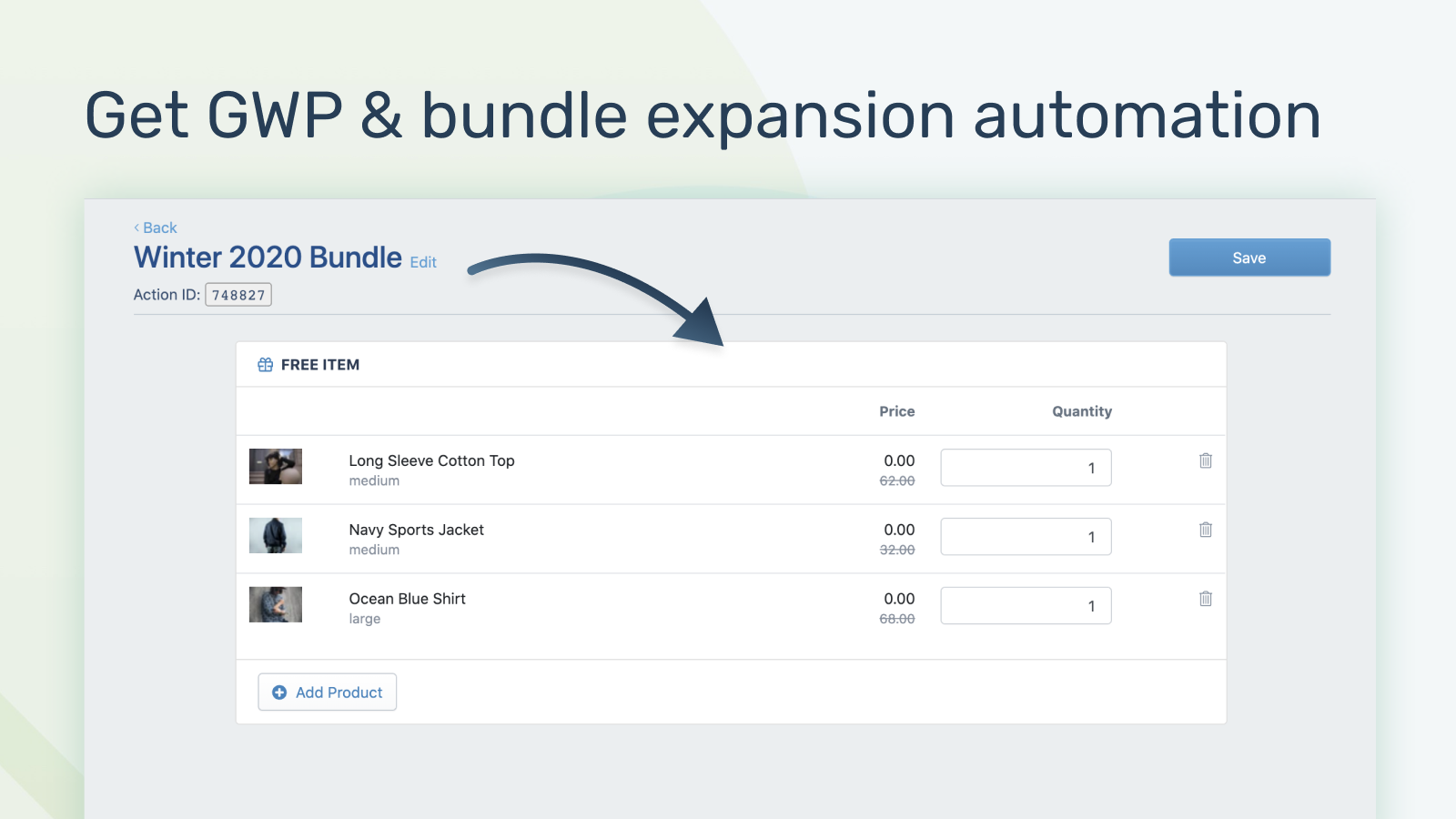 Add promos or expand bundles with order automation