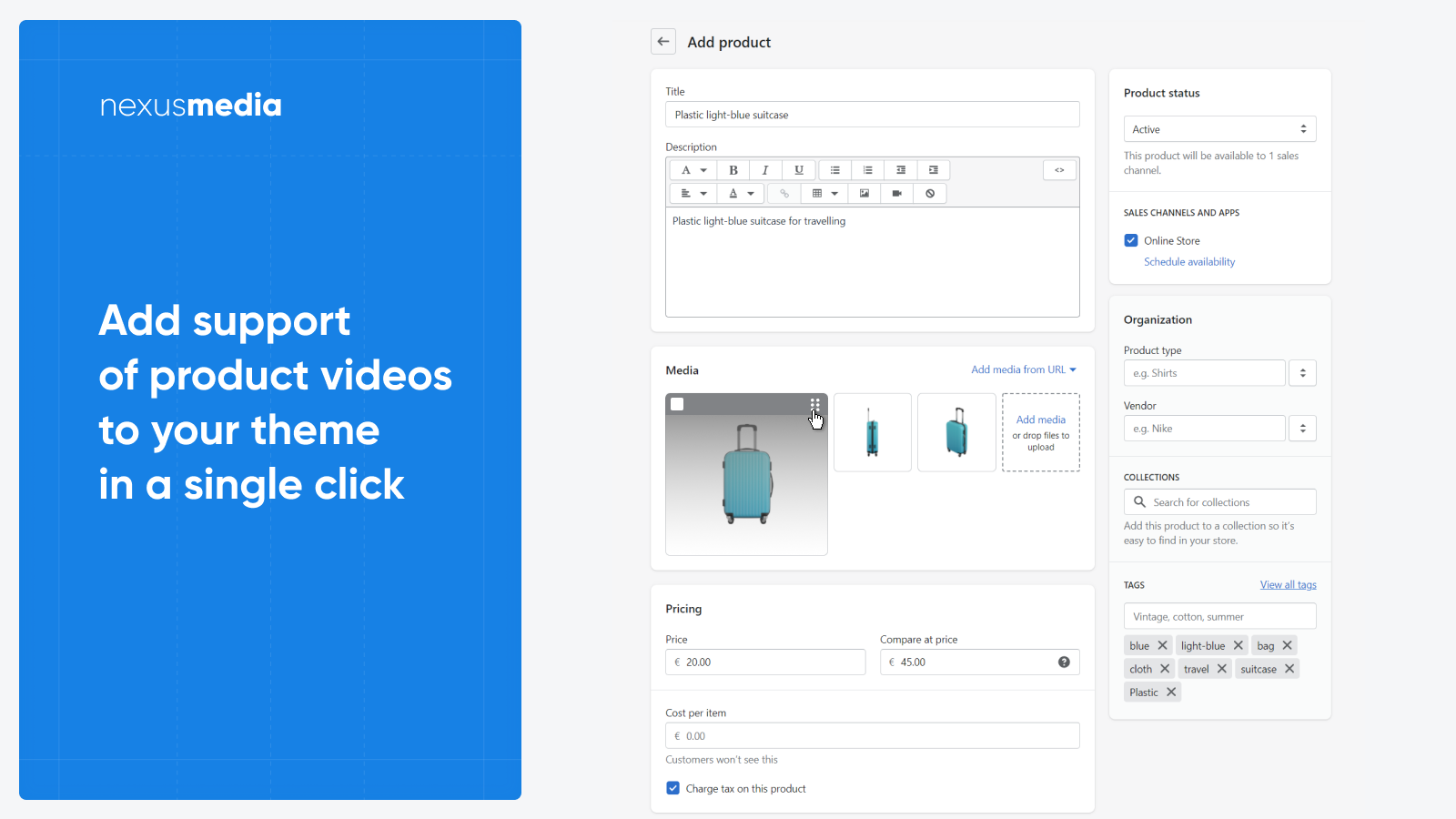 Add support of product videos to your theme with zero coding