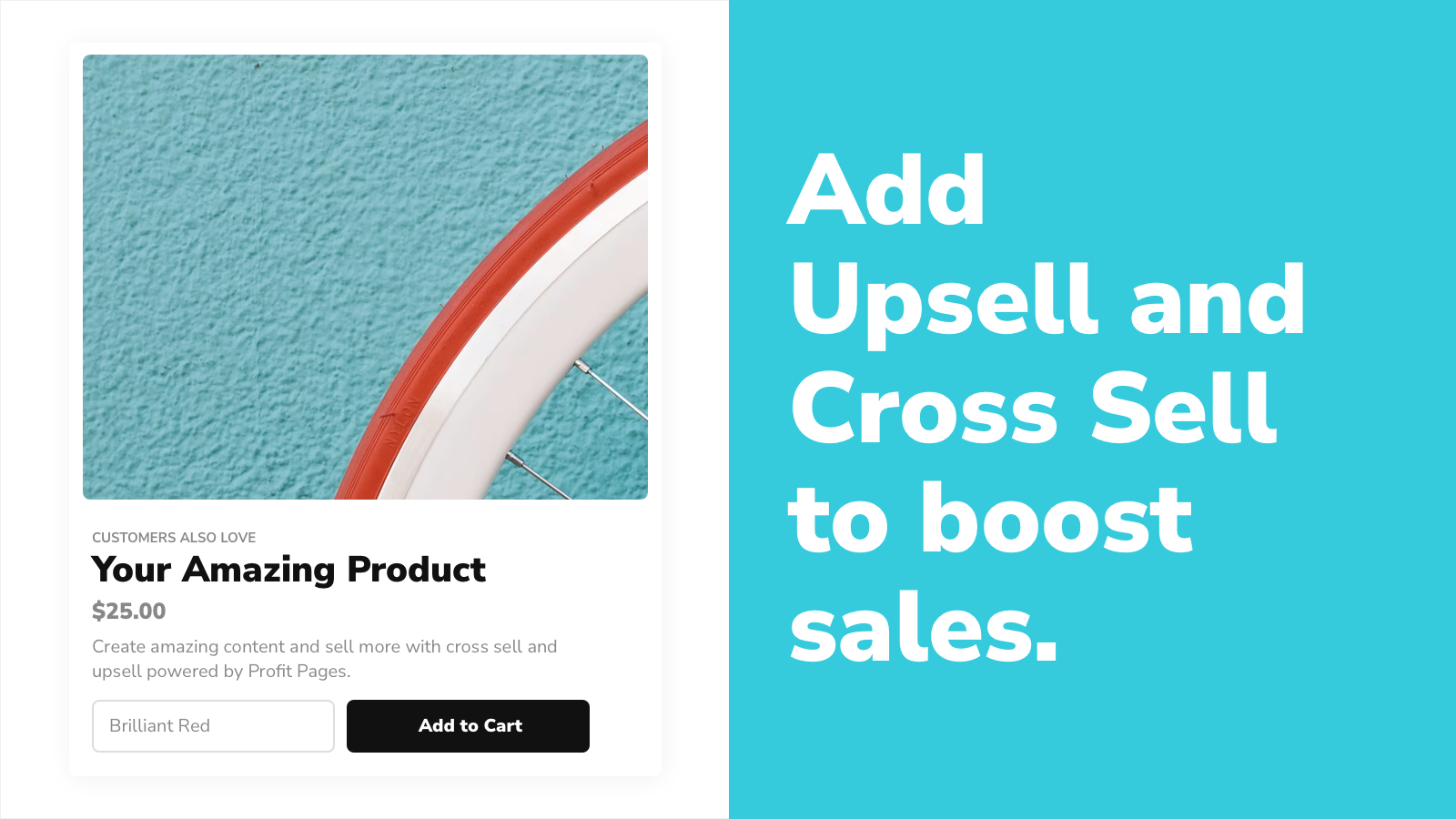 Add upsell and cross sell to boost sales.