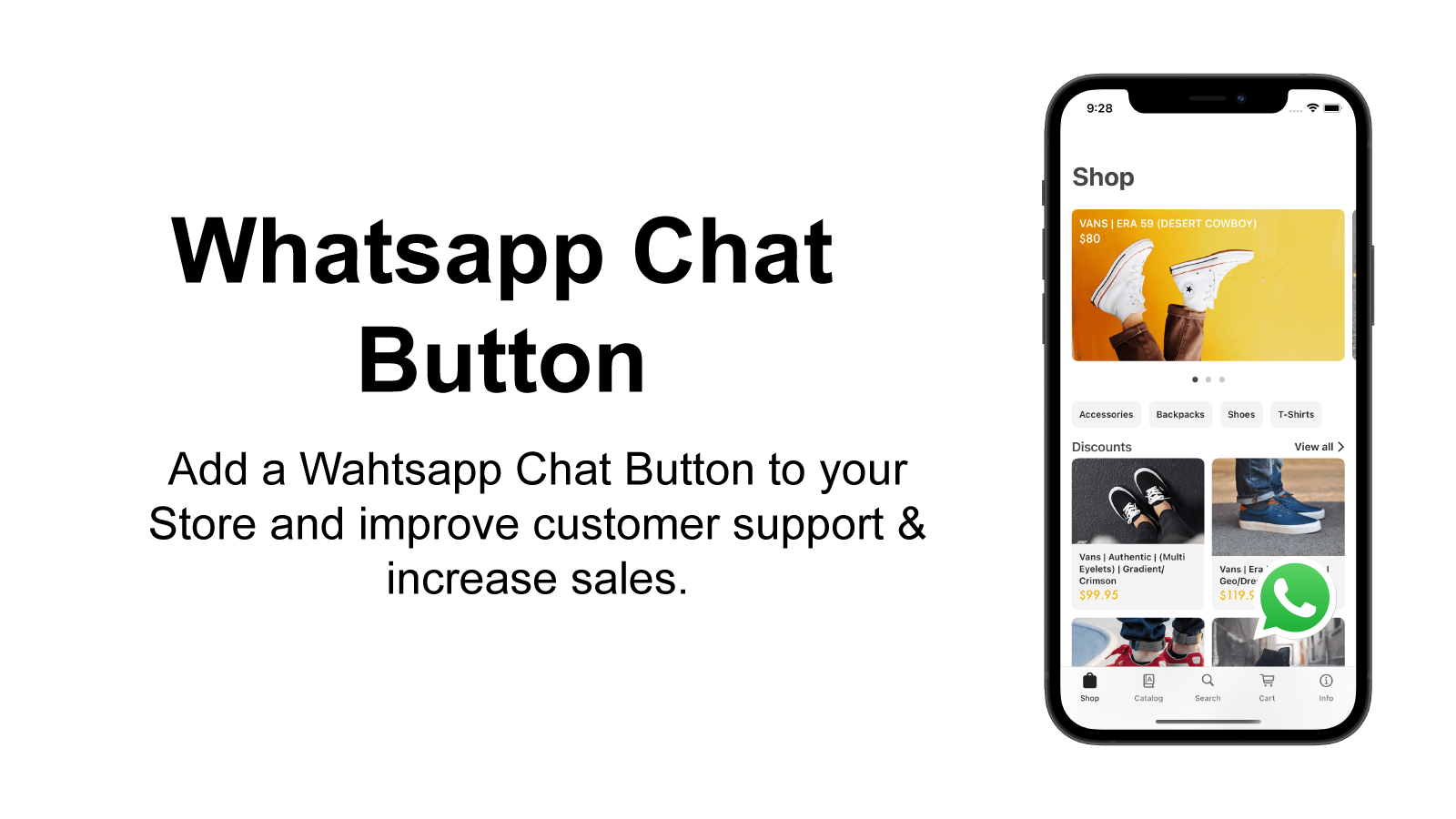 Add Whatsapp Button to your website