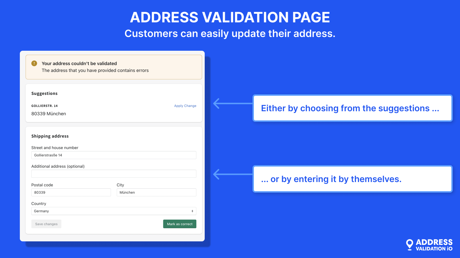 Address Validation / Address Validation Page