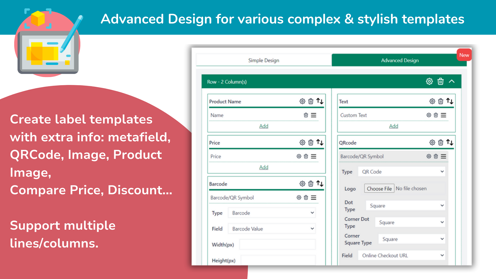 Advanced Design for various complex & stylish templates