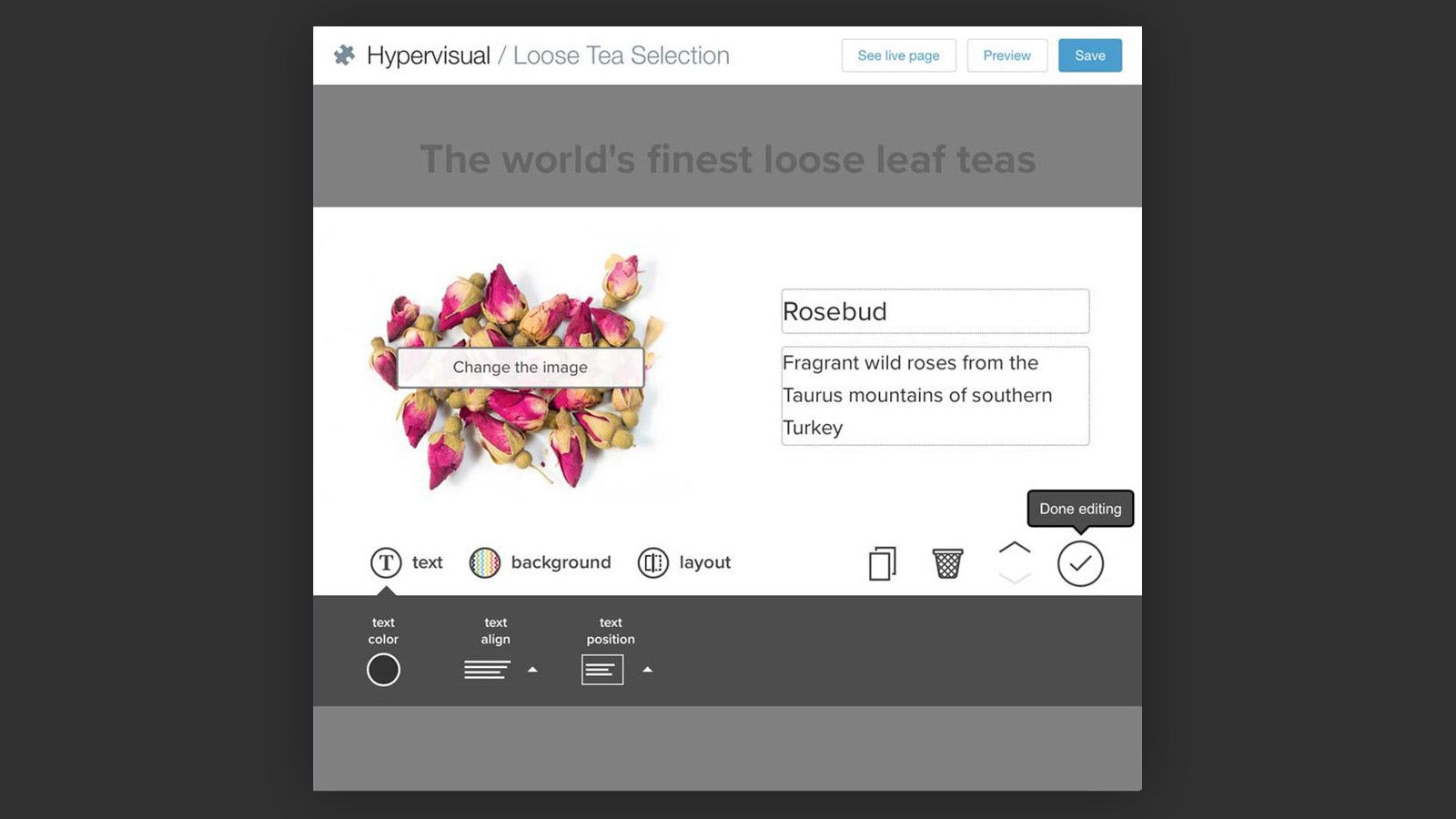 Advanced layouts with Hypervisual