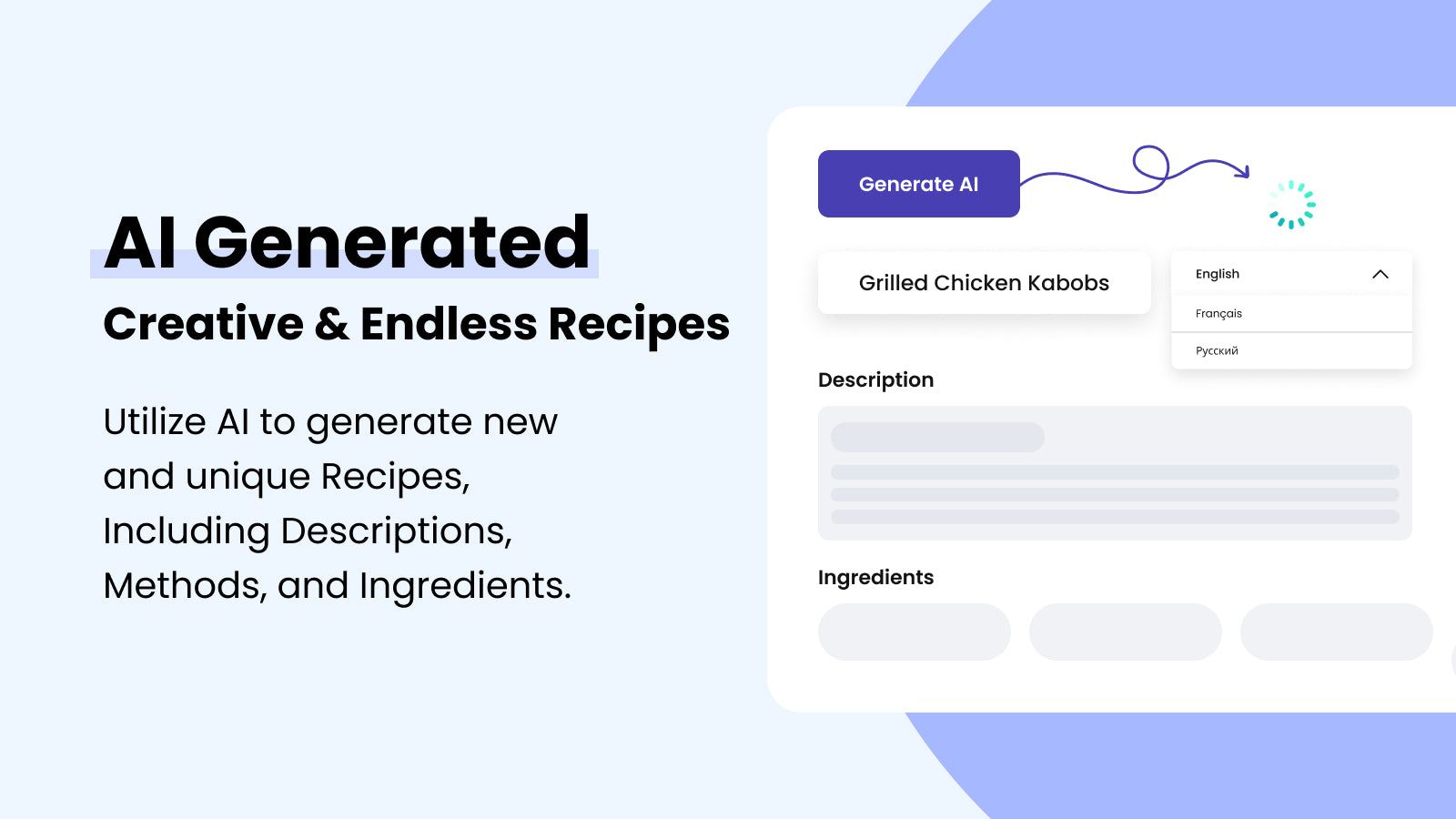 AI Generated Creative & Endless Recipes