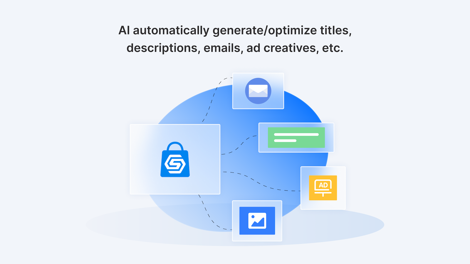 AI optimize titles, descriptions, emails, ad creatives, etc.
