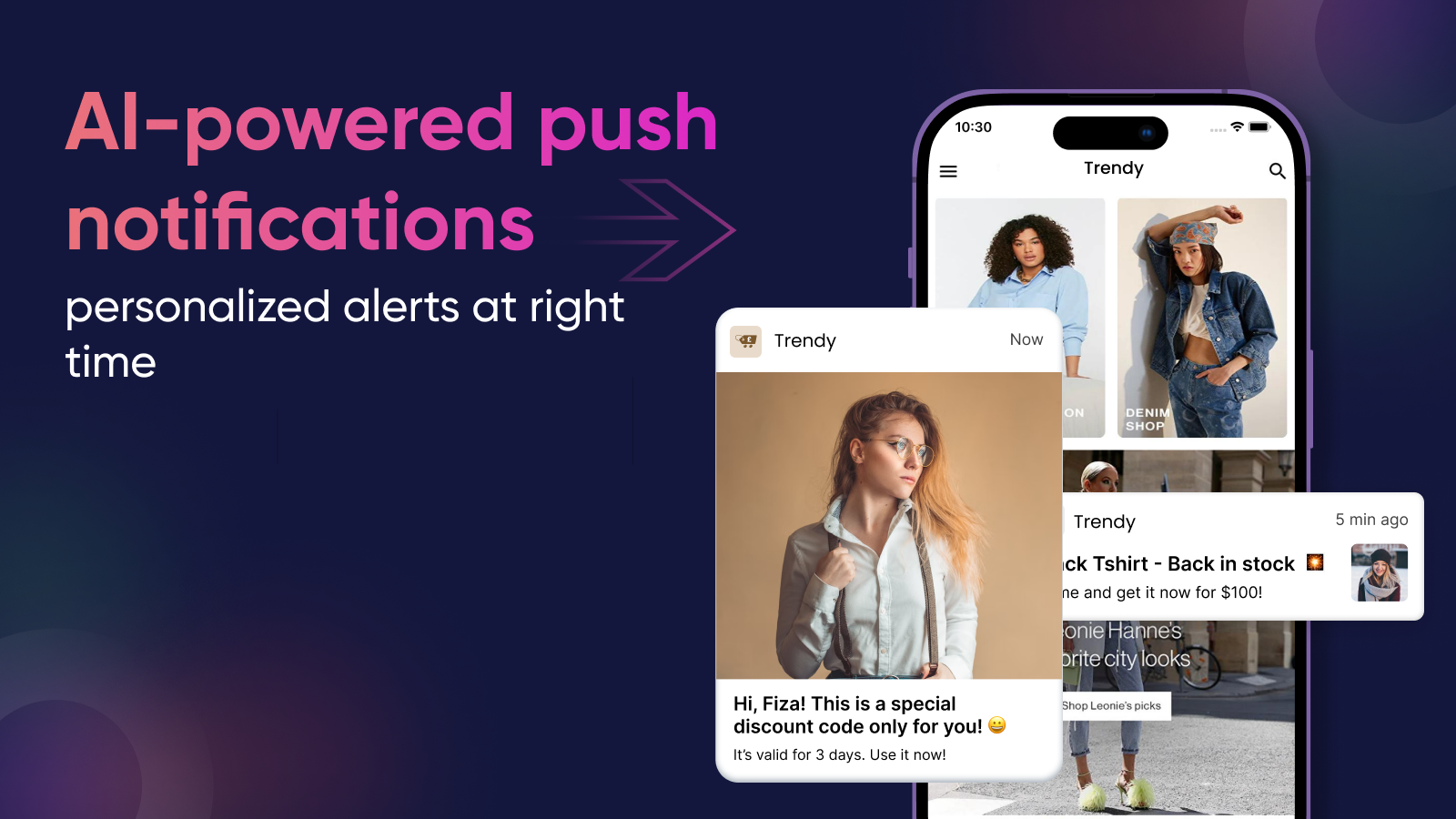 AI powered push notifications