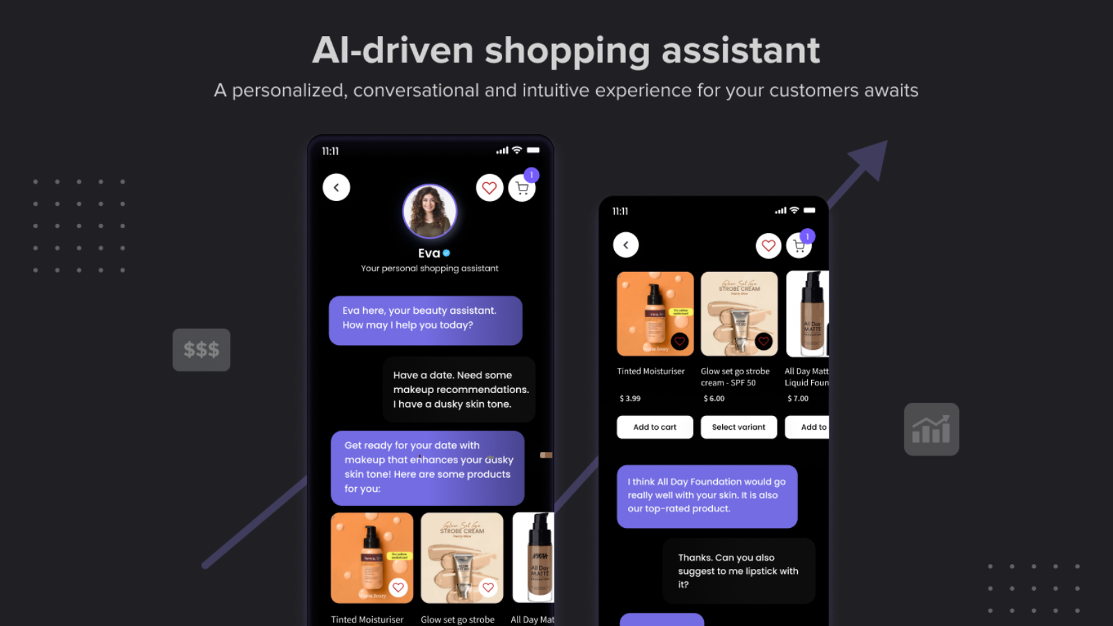 AI shopping assistant, personal shopping assistant, chat assist