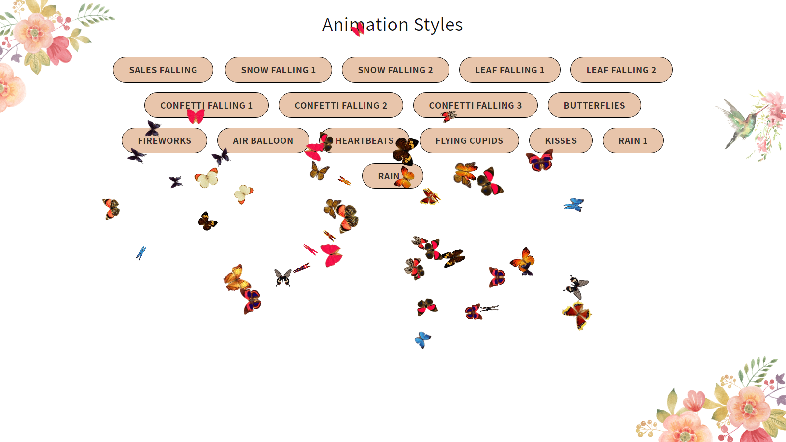 Animations styles