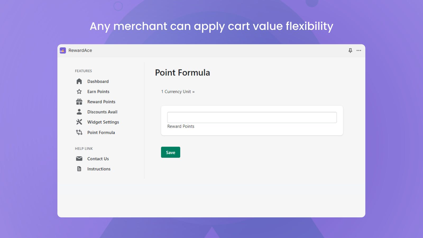 Any Merchant can apply card value flexibility