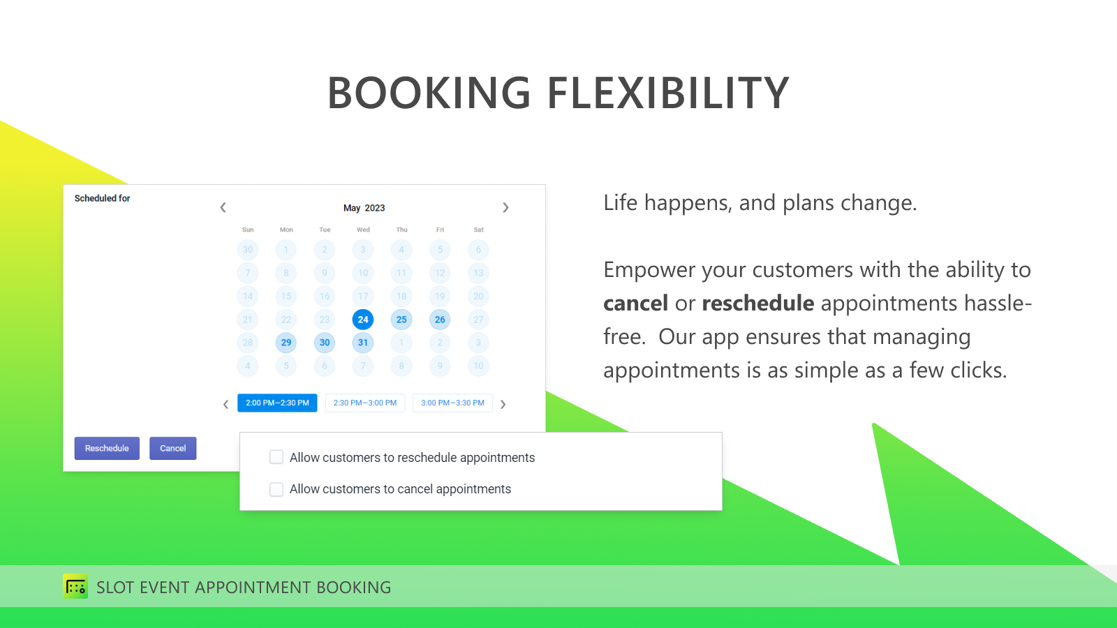 appointment scheduling for shopify