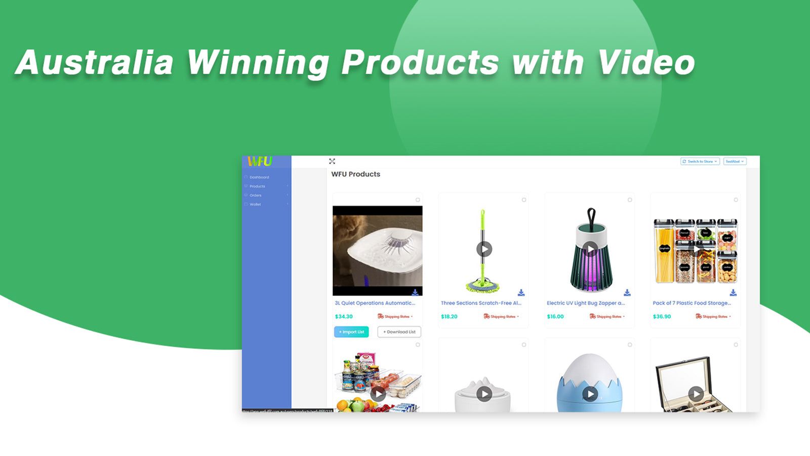 Australia Winning Products with Video