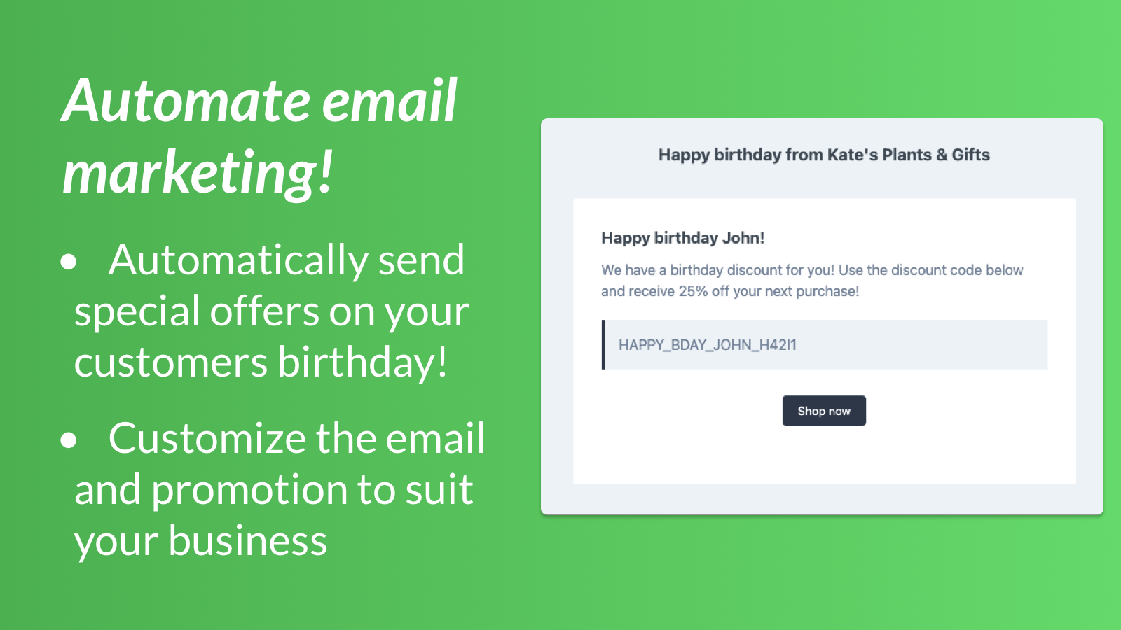 Automate email marketing