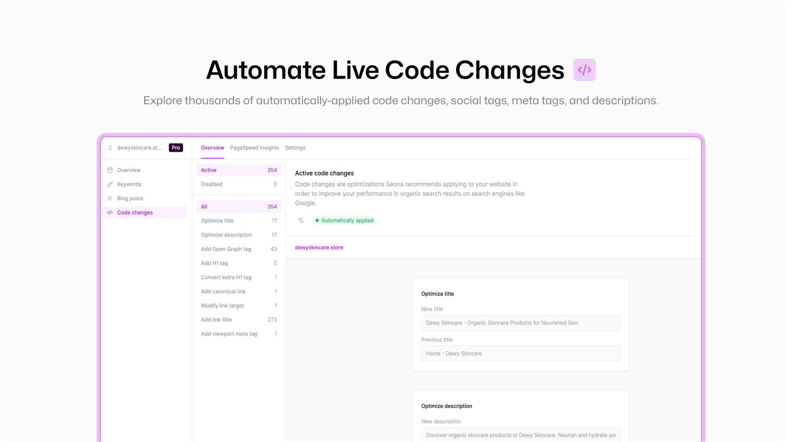 Automate Live Code Changes