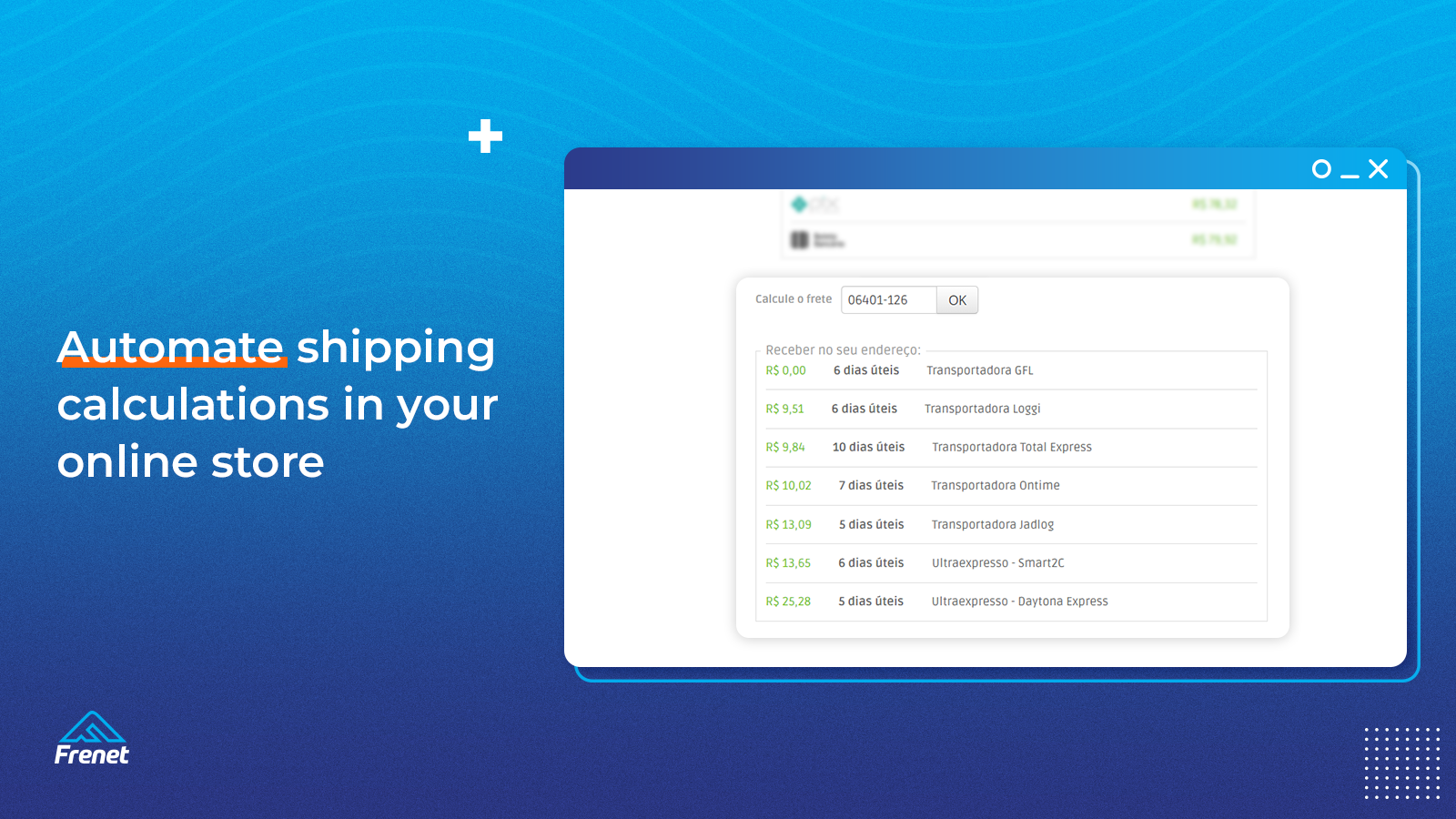 Automate shipping calculations in your online store