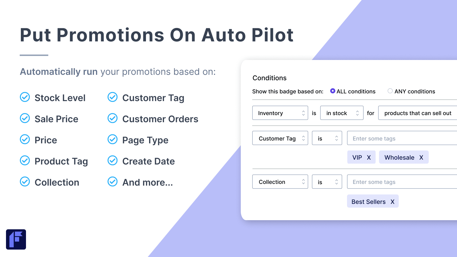 Automate your Shopify promotions with automation conditions