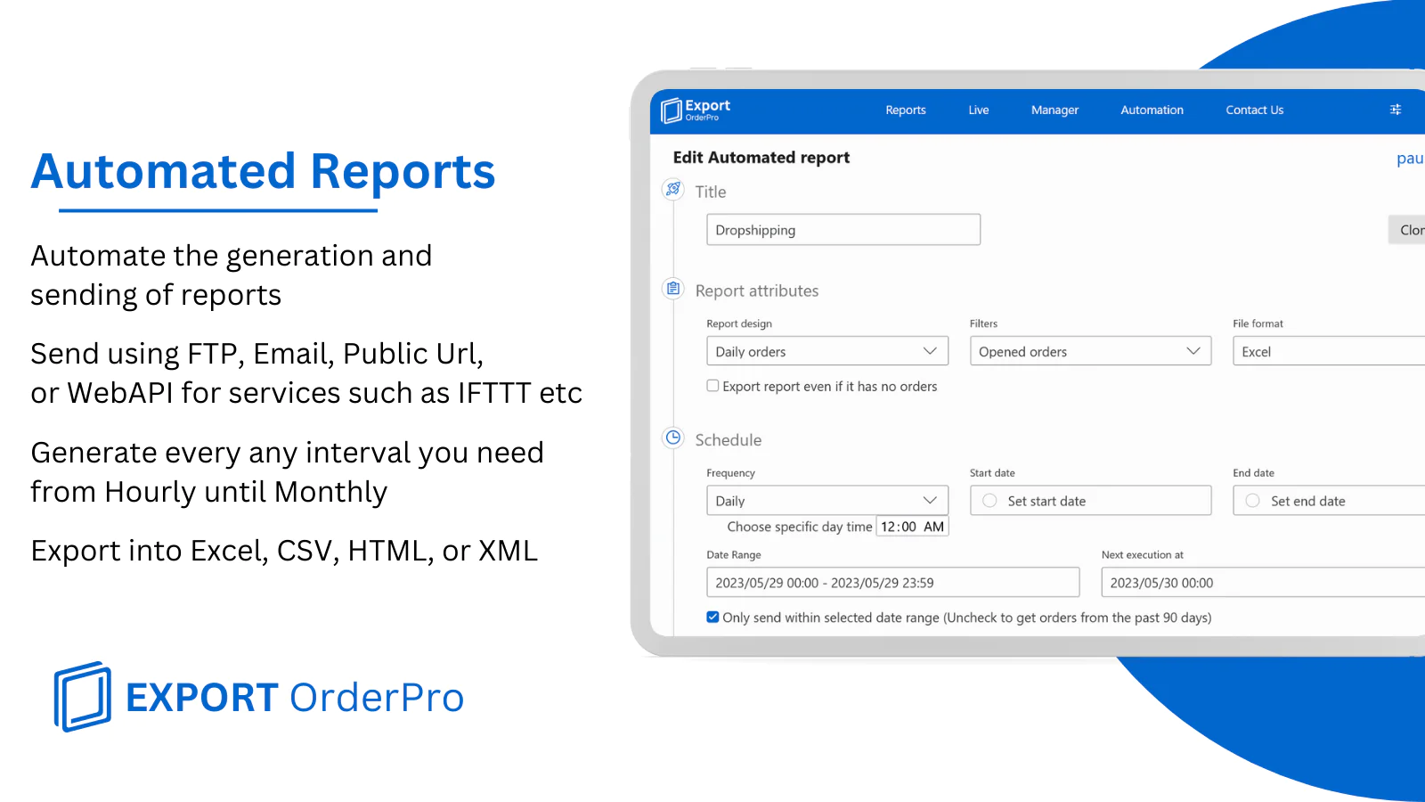 Automated reports