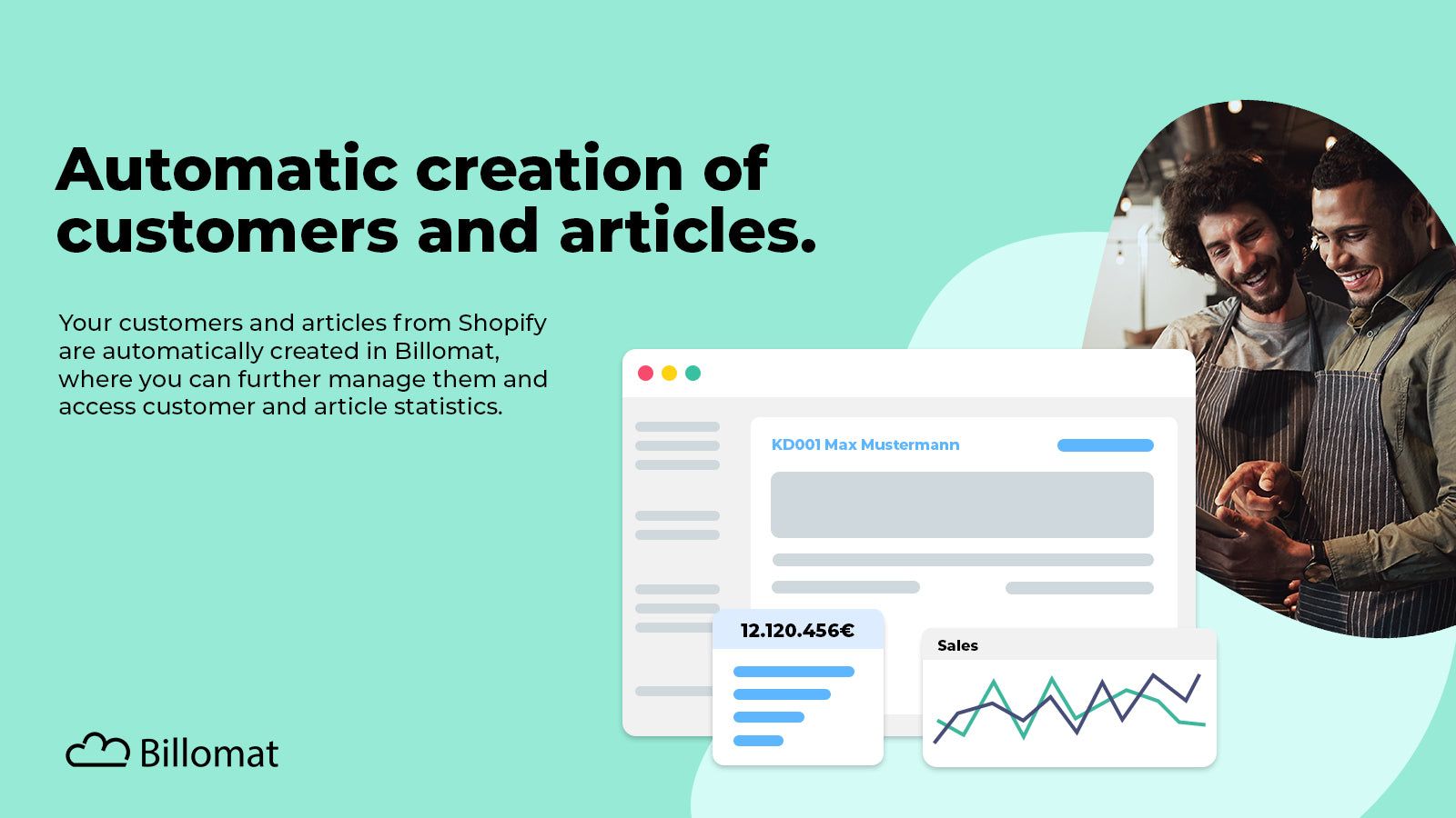 Automatic creation of customers and articles in your CRM
