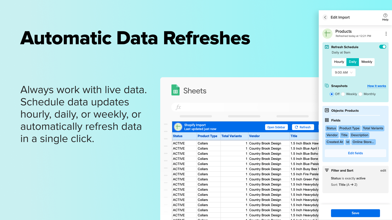 Automatic Data Refreshes
