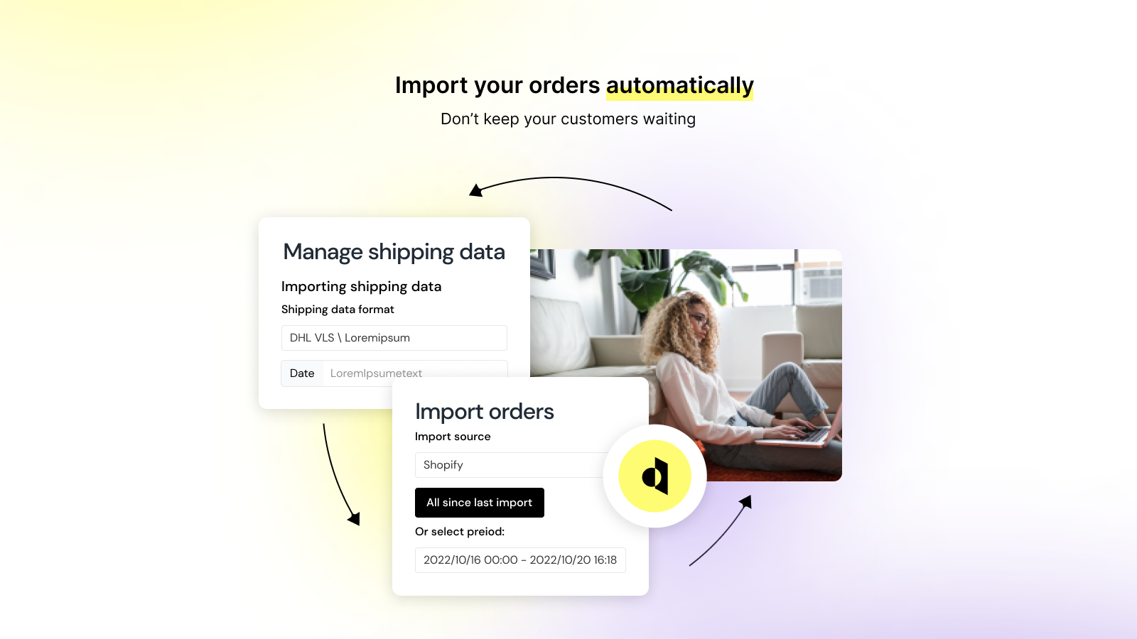 Automatic order import to your accounting system