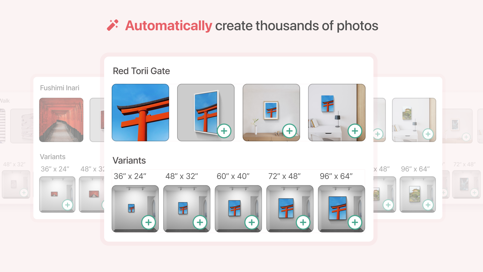 Automatically create thousands of photos