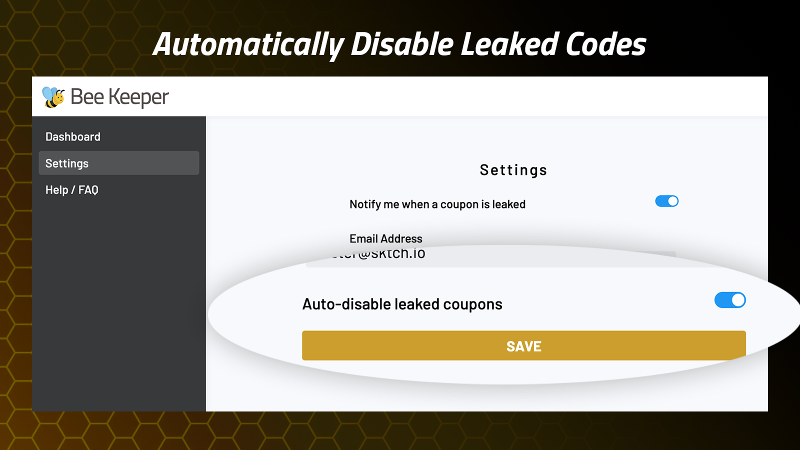 Automatically Disable Leaked Codes