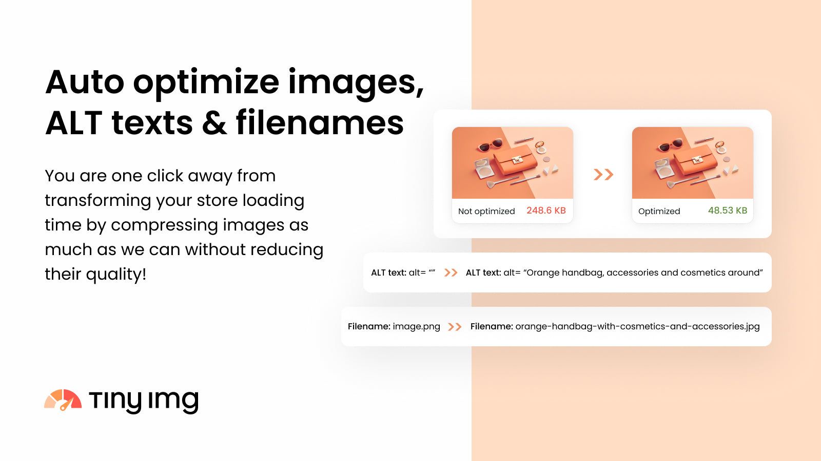 Automatically optimize images, ALT texts & filenames