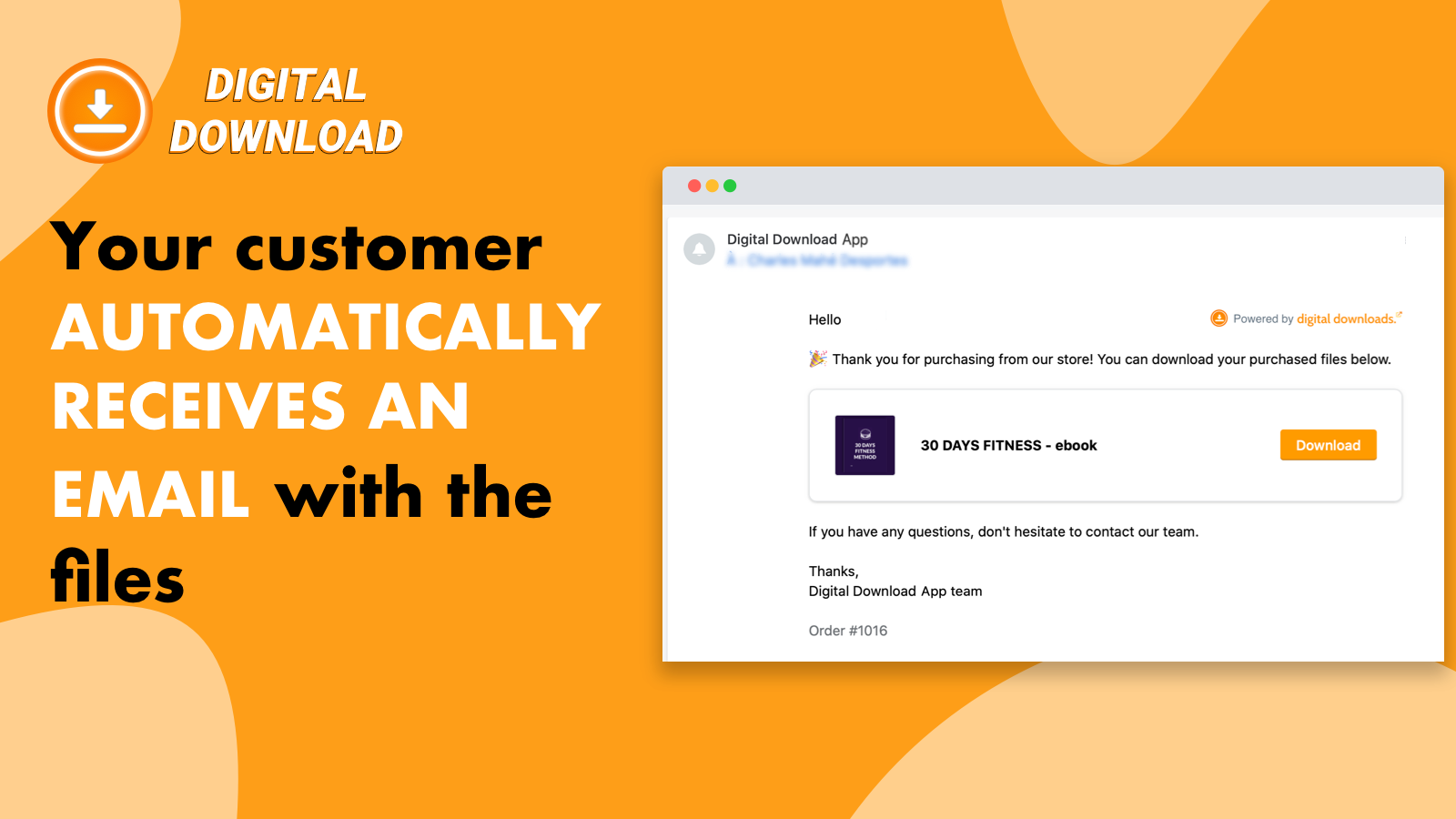 automatically send digital products through email