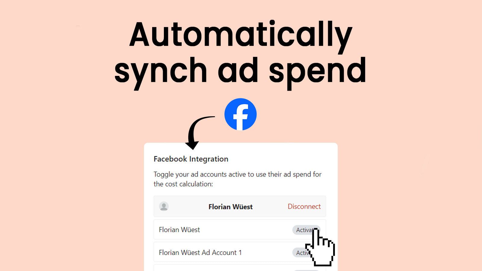 automatically synch ad spend
