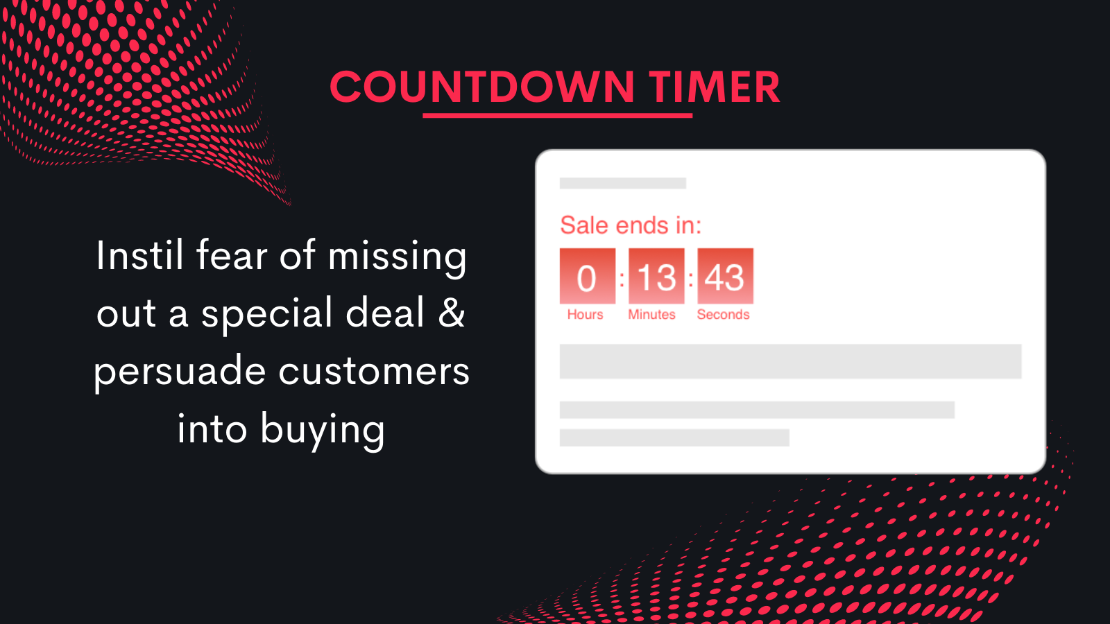 Avyya Modern Sales Booster - Countdown Timer